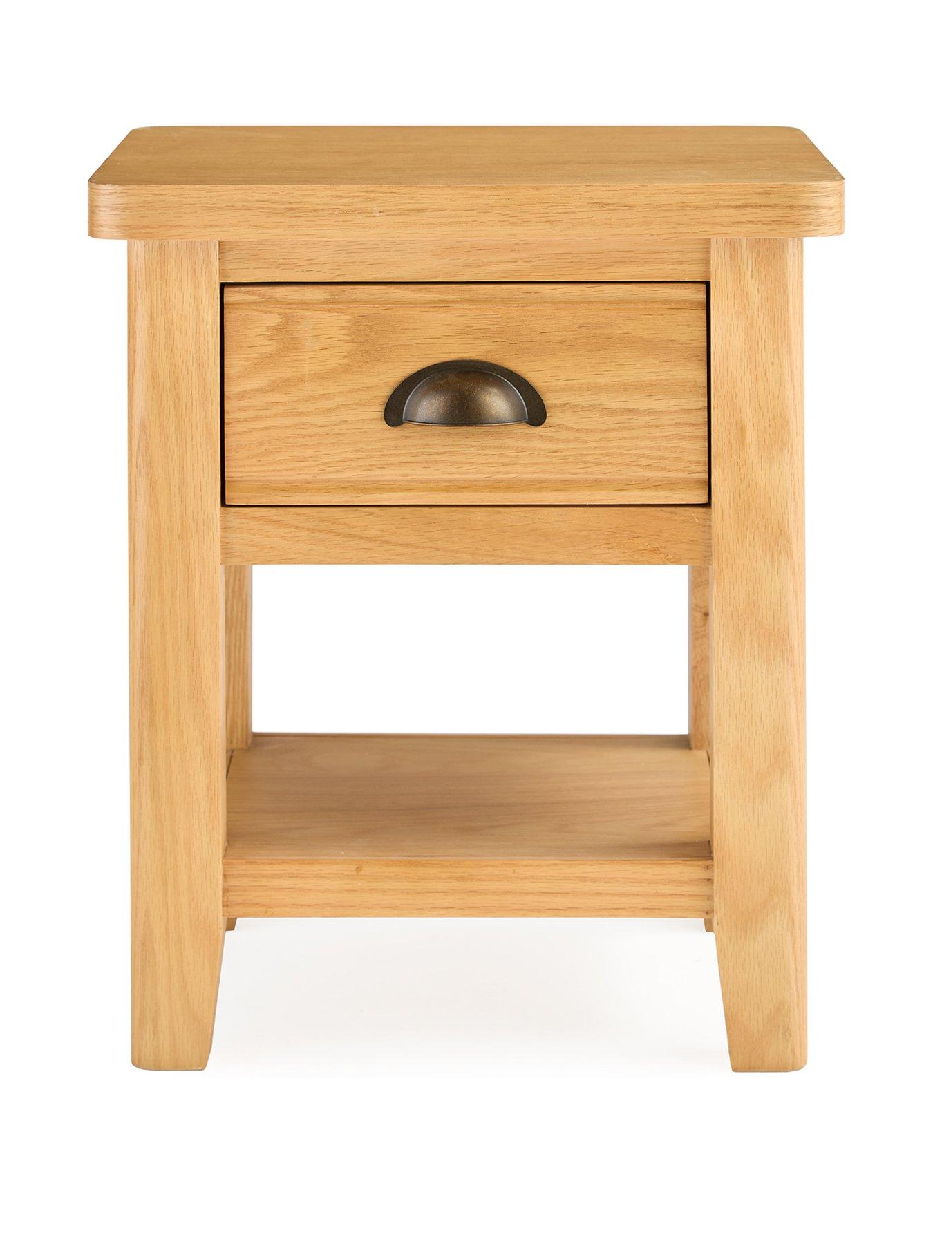 very-home-ashwin-ready-assembled-1-drawer-lamp-tablenbsp--contains-solid-woodstillFront