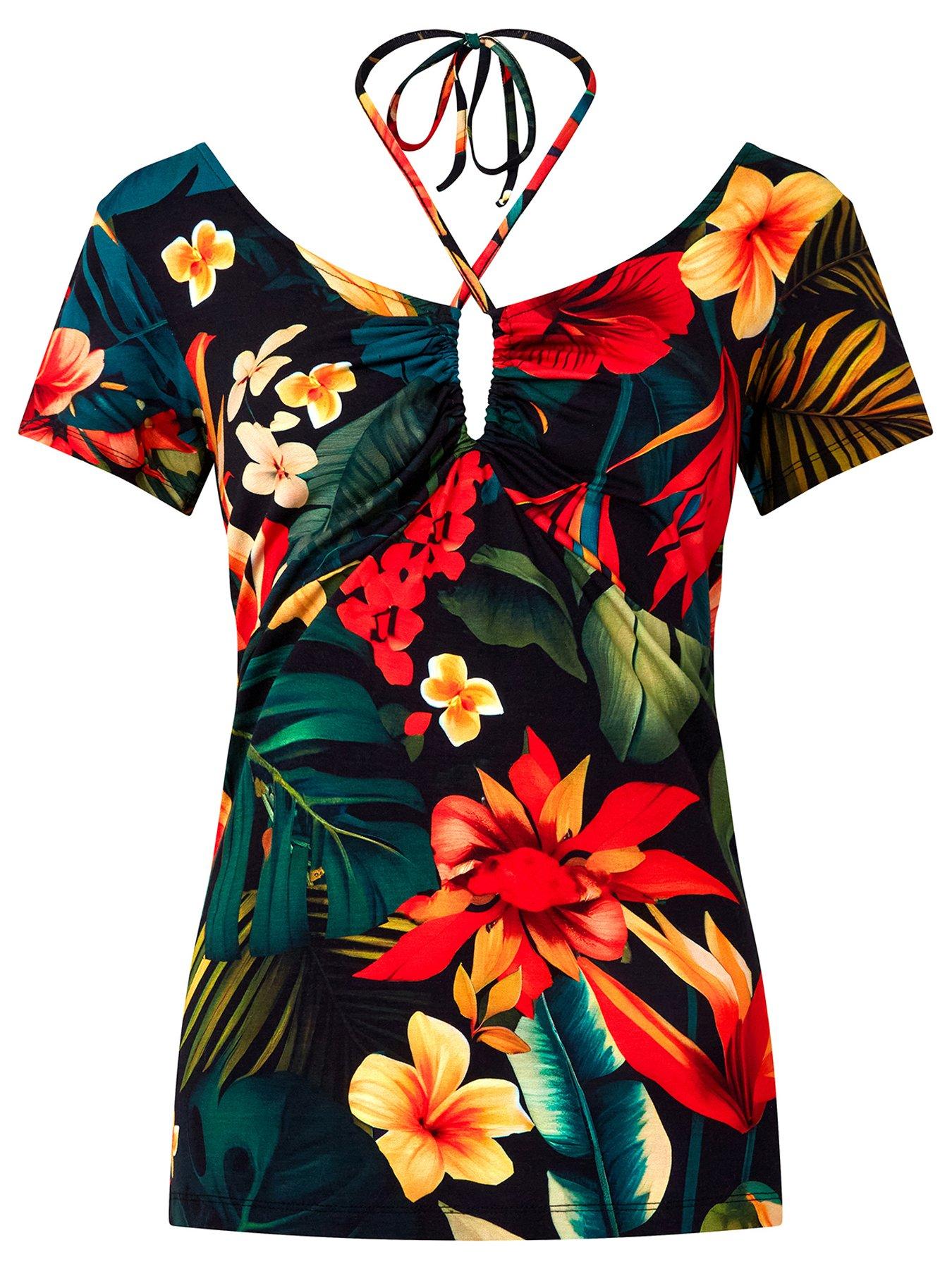 joe-browns-totally-tropical-tie-neck-top-multidetail