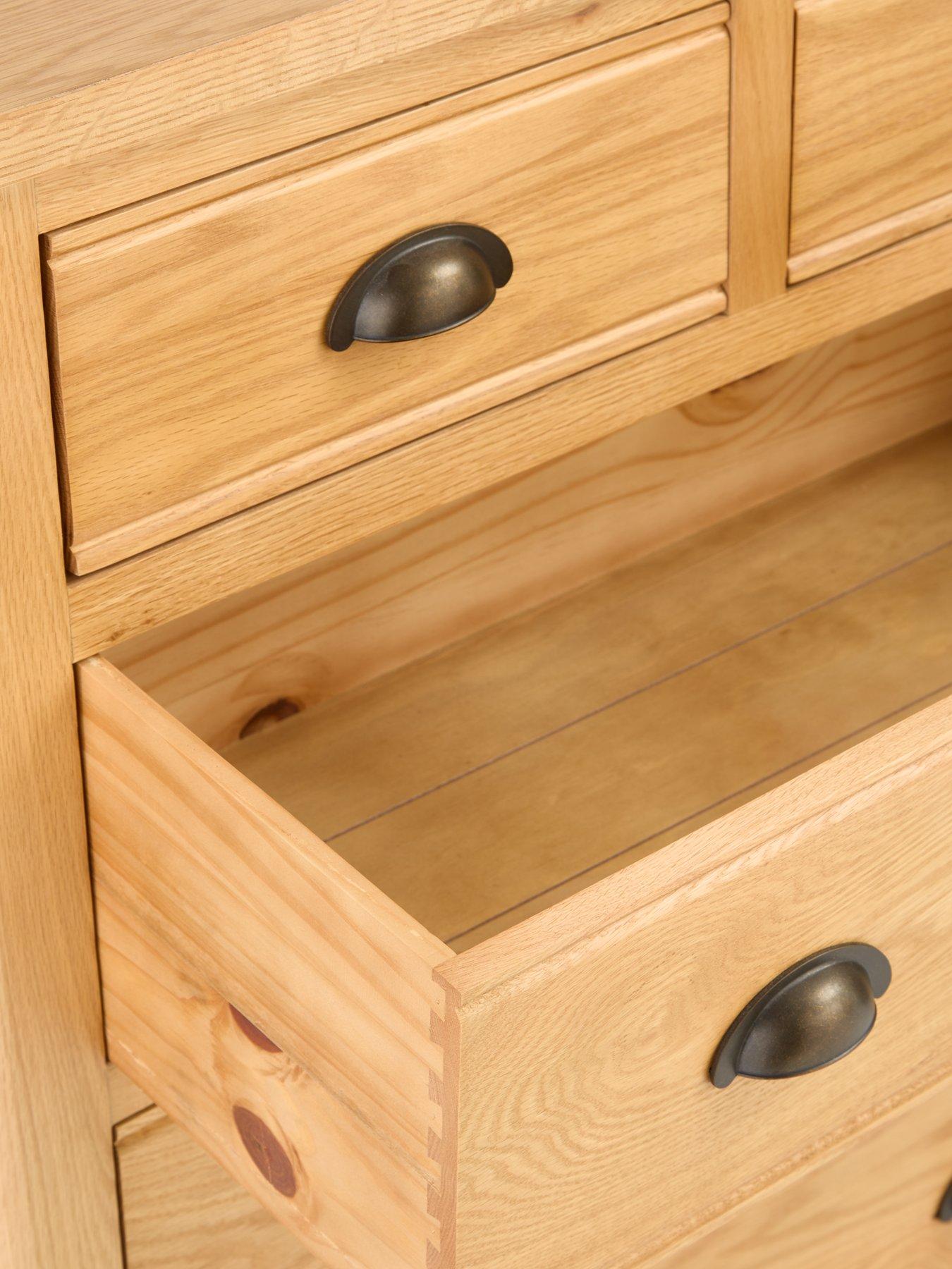 Image 7 of 7 of The Very Collection Ashwin Ready Assembled&nbsp;2 + 3 Drawer Chest&nbsp;- contains Solid Wood