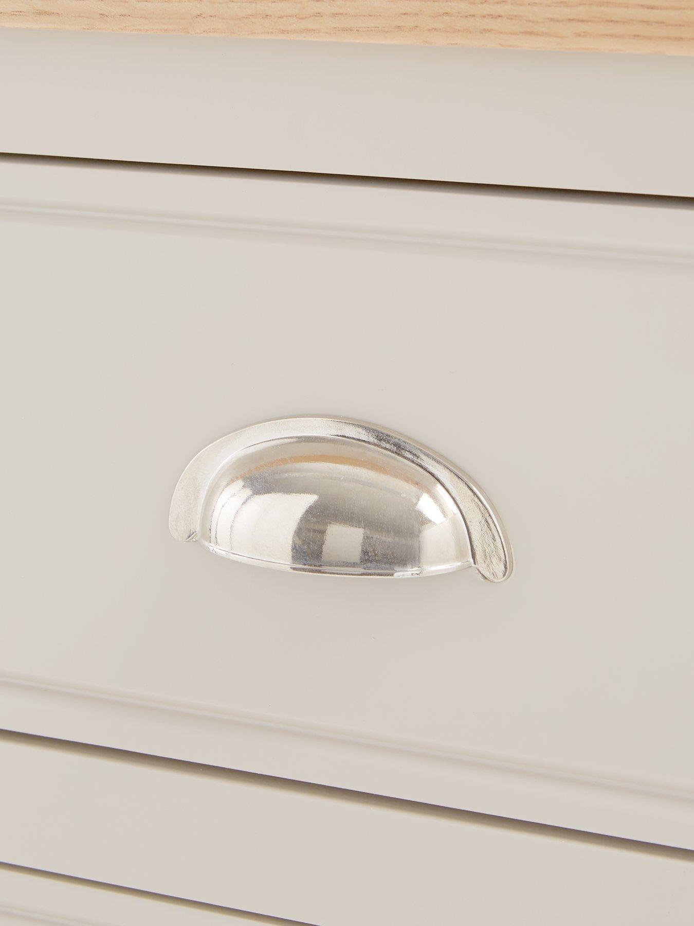 Image 6 of 7 of The Very Collection Malone Ready Assembled 2 Drawer Bedside Chest- contains Solid Wood