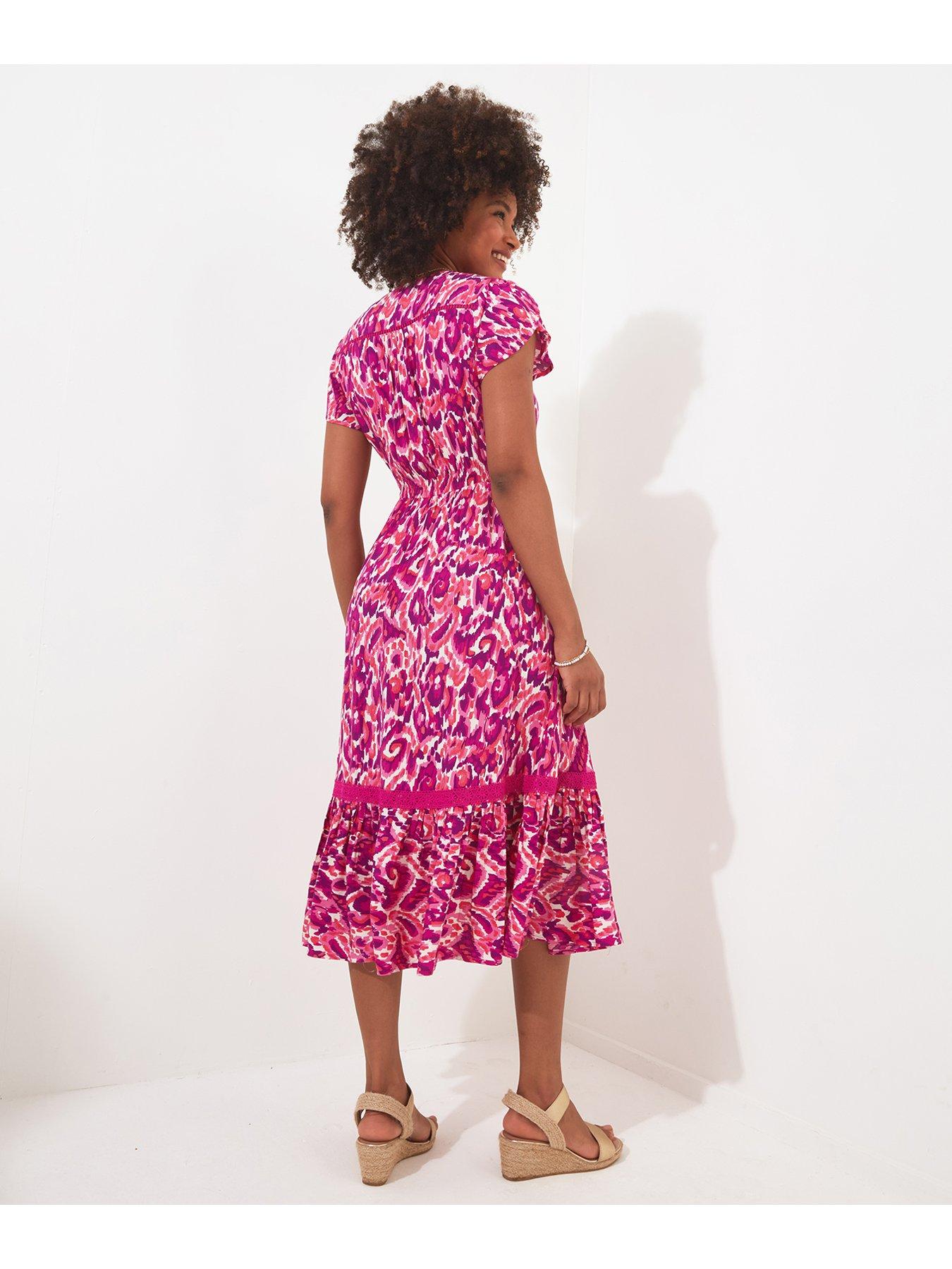 joe-browns-printed-midi-dress-pinkback