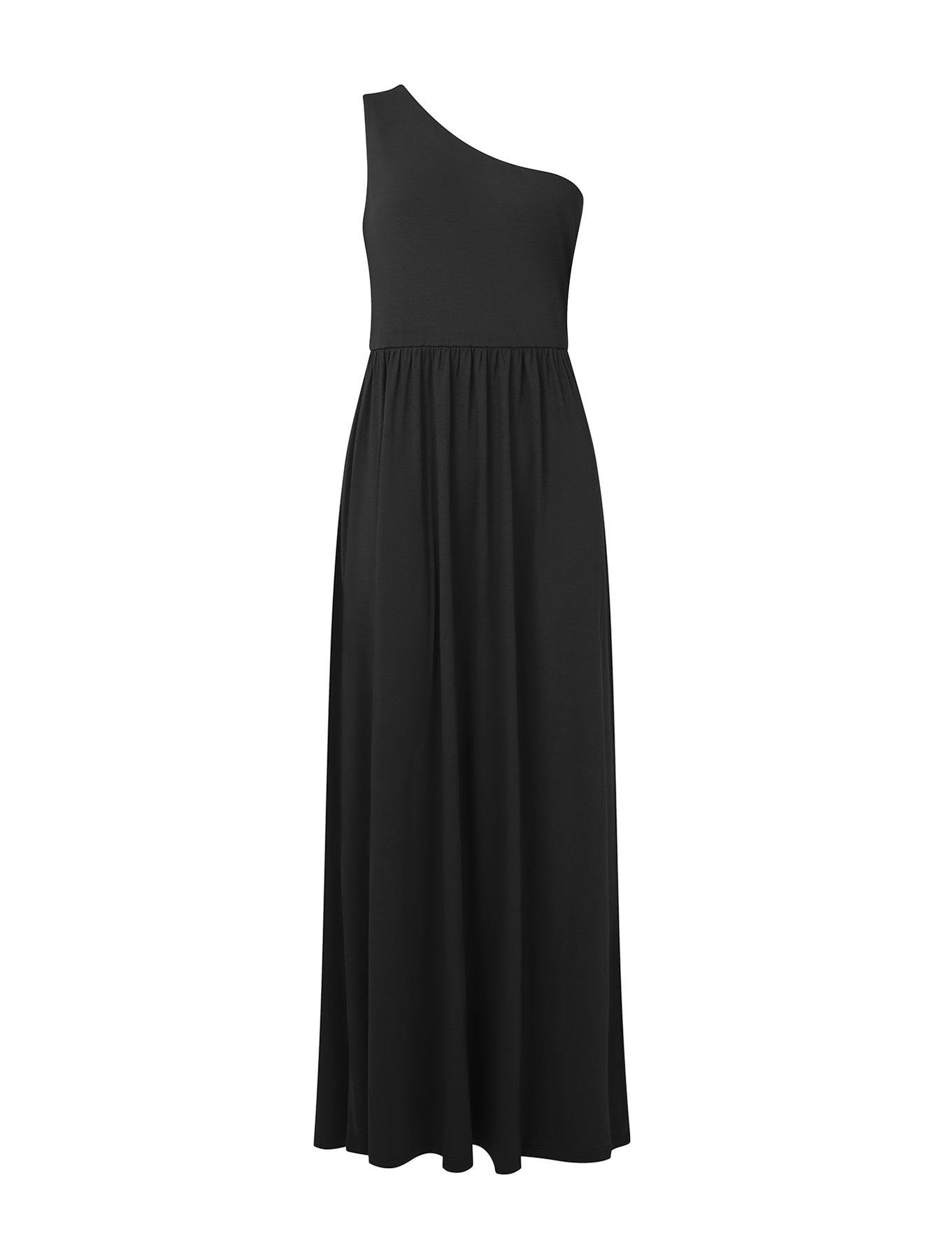 joe-browns-remarkable-one-shoulder-jersey-dress-blackoutfit