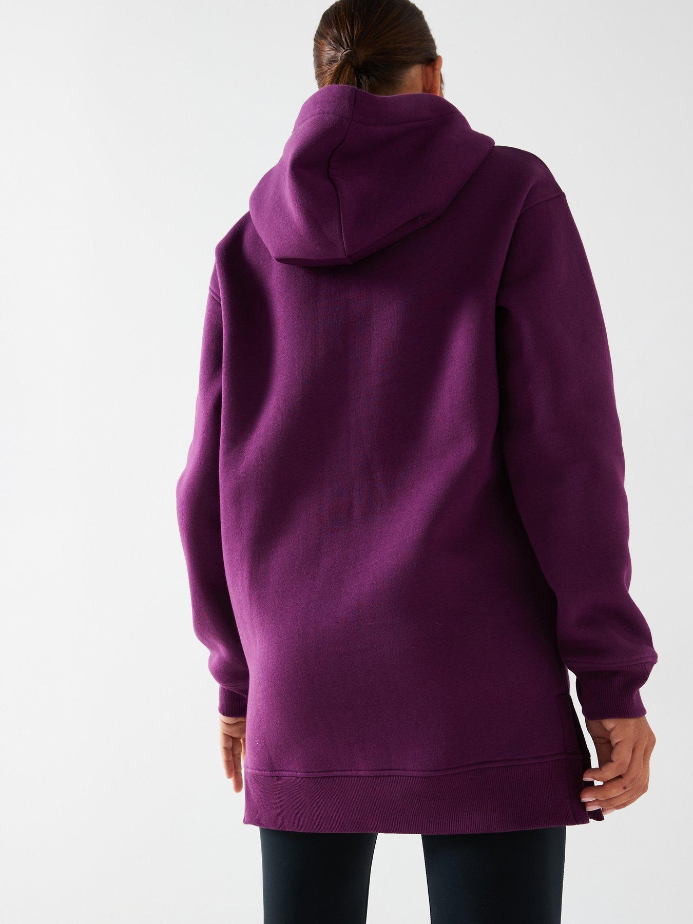 everyday-the-essential-longline-hoodie-with-side-splits-plumstillFront