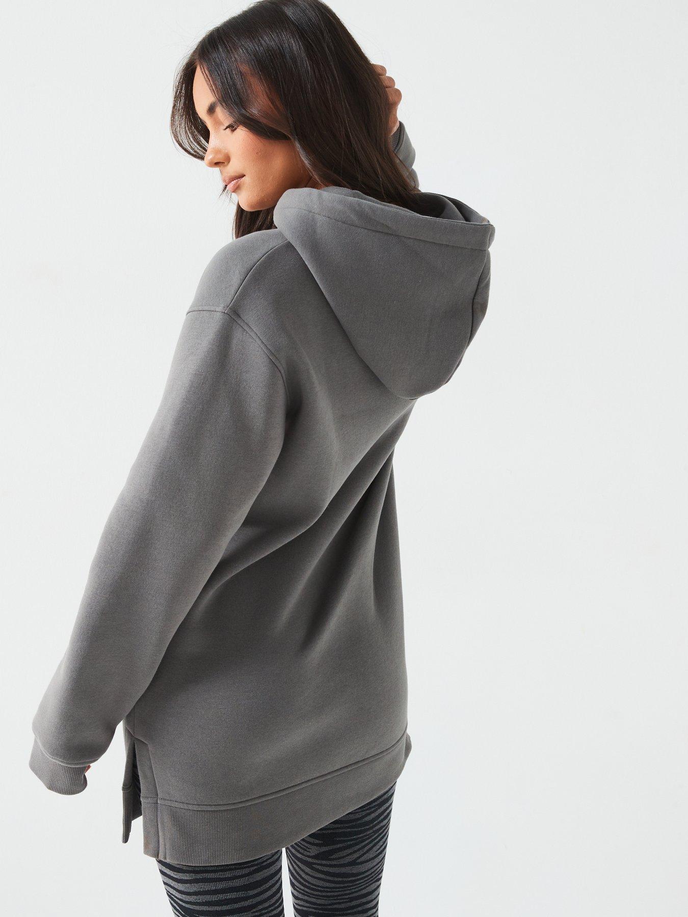 everyday-the-essential-longline-hoodie-charcoalstillFront