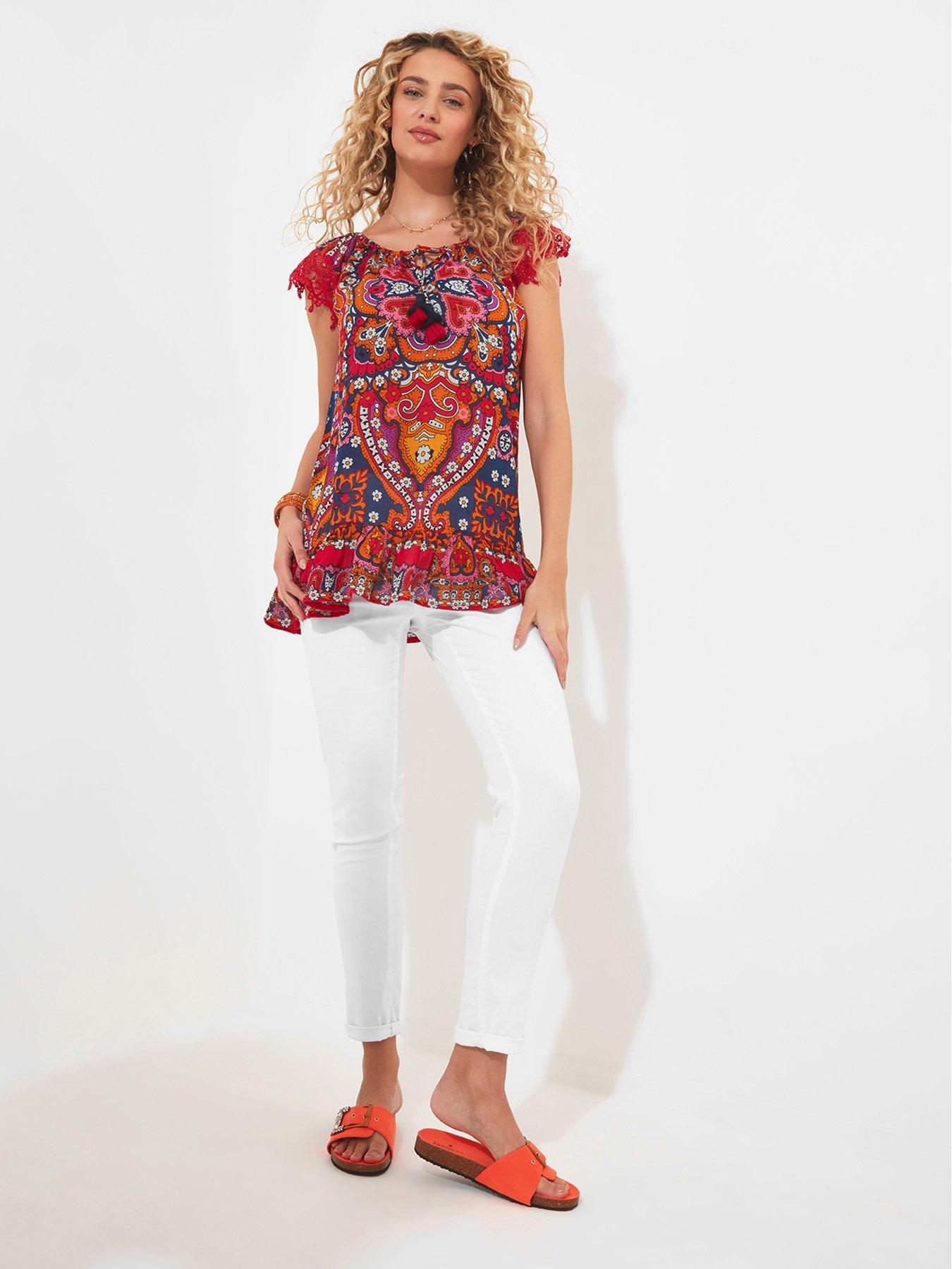 joe-browns-summer-printed-short-sleeve-top-orangeback