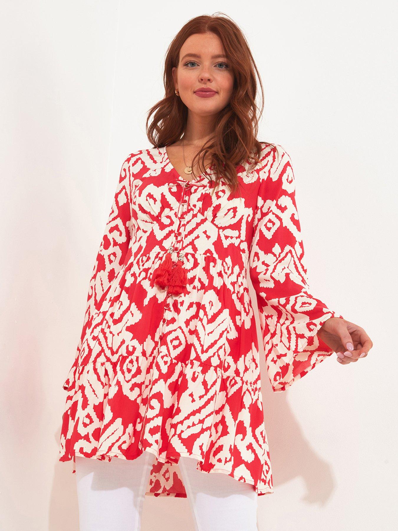 Image 1 of 5 of Joe Browns Beach Babe Tunic - Red