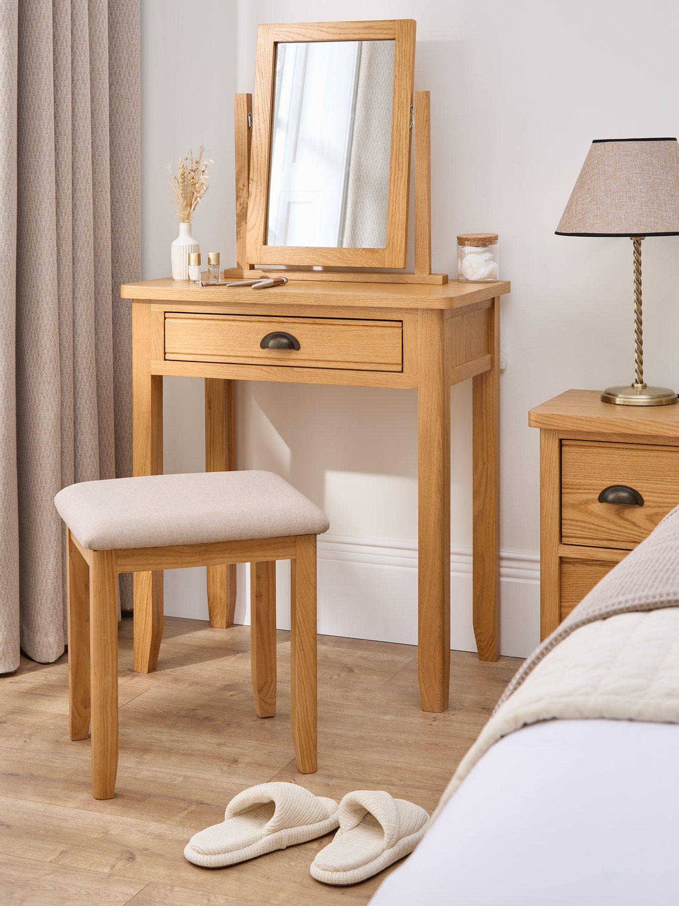 very-home-ashwin-part-assemblednbspdressing-table-stool-amp-mirror-setnbsp--contains-solid-wood