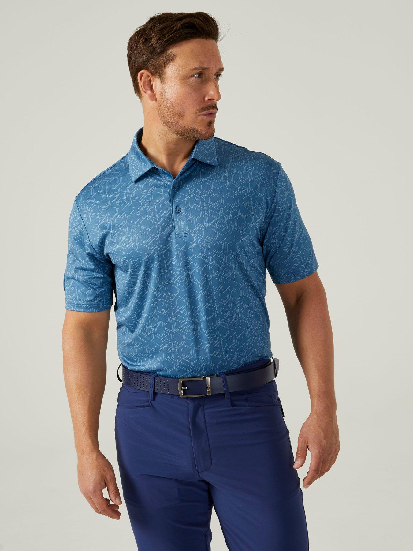 oscar-jacobson-mens-hollow-polo-blueoutfit