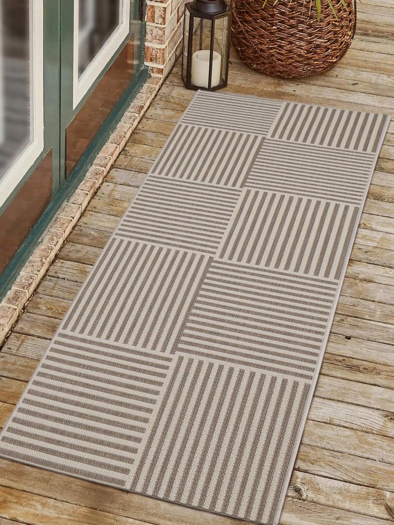 Image 1 of 5 of Very Home Linear Indoor/Outdoor Flatweave Runner