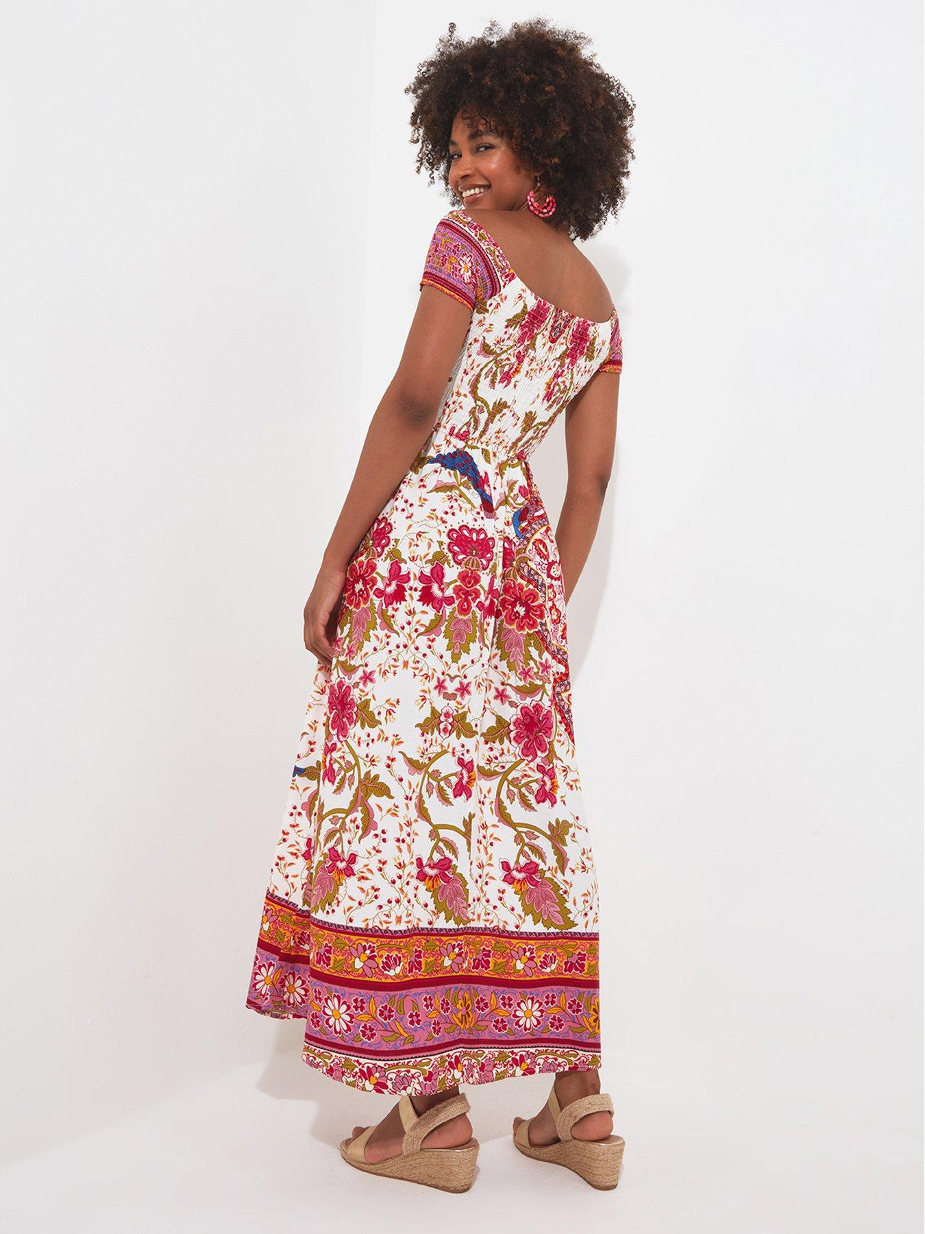 joe-browns-border-print-dress-redstillFront