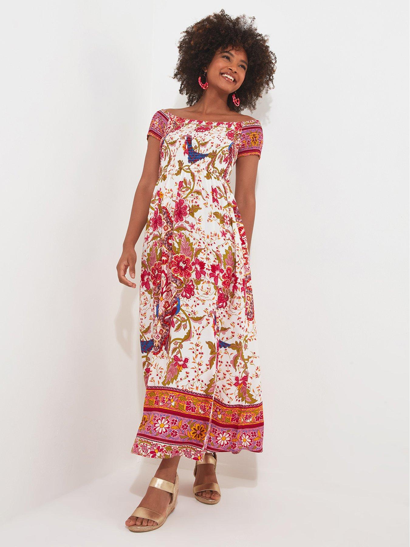 joe-browns-border-print-dress-redback