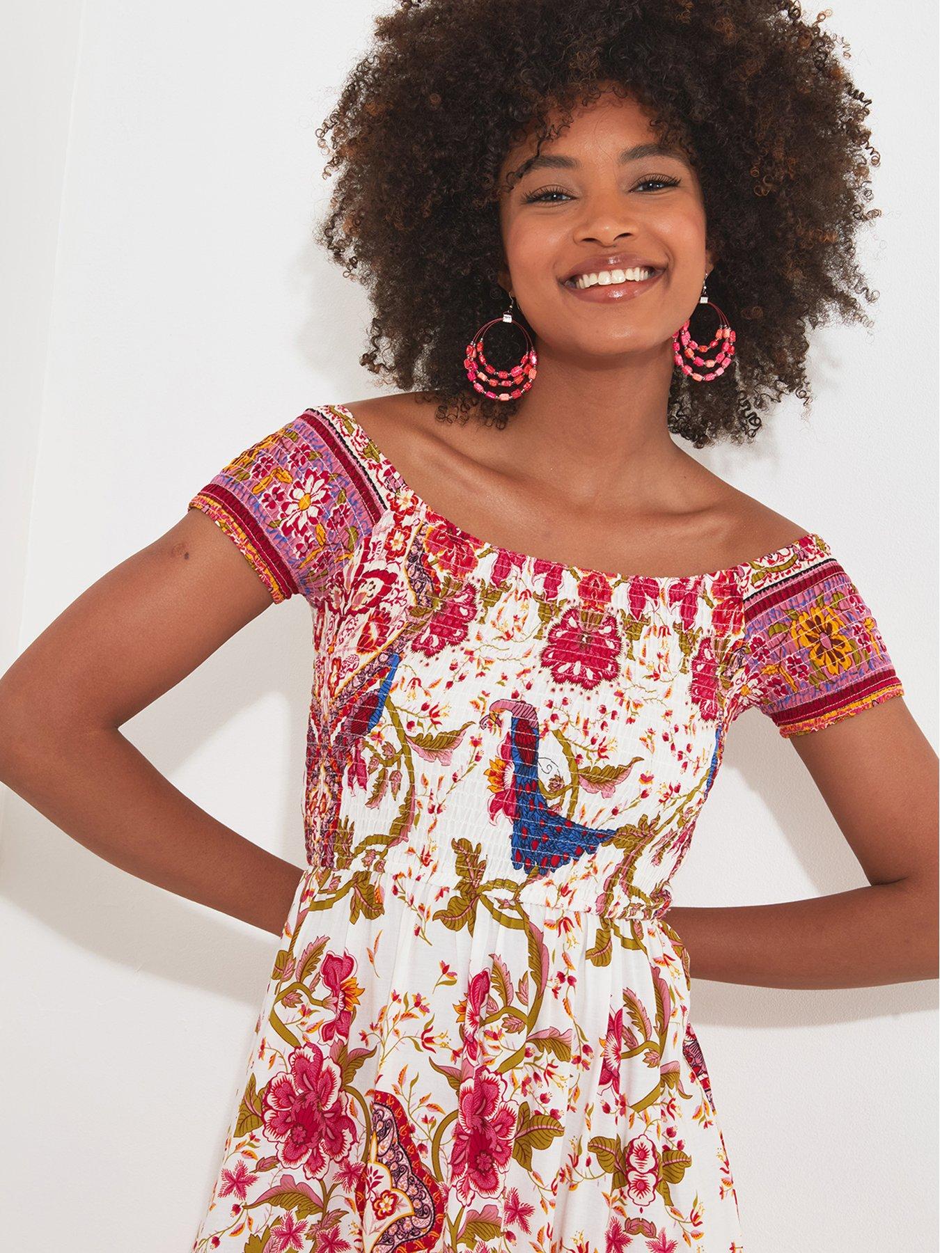 joe-browns-border-print-dress-reddetail