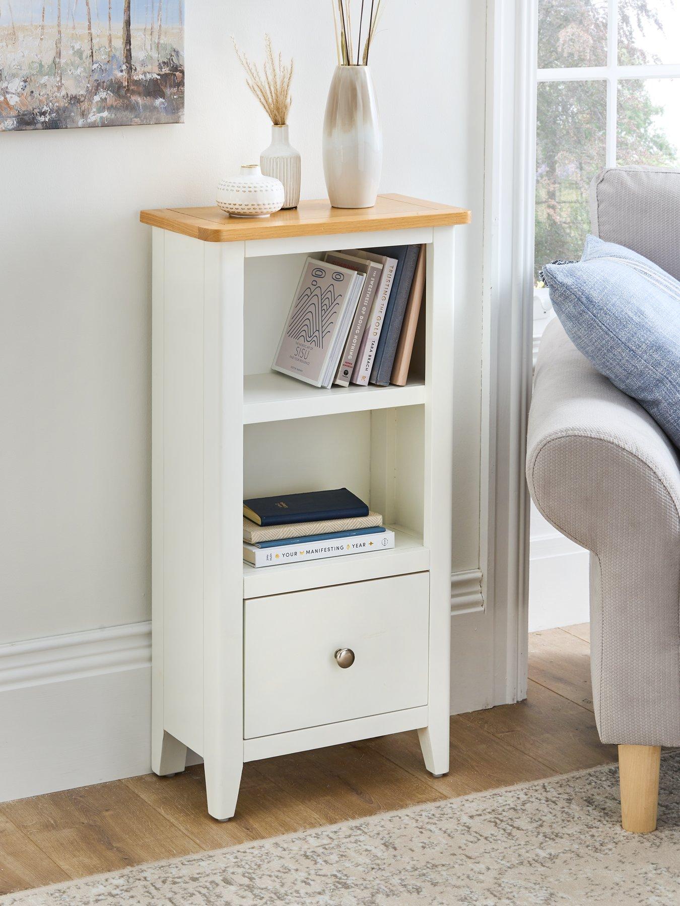 very-home-harbour-ready-assembled-1-drawer-bookcase