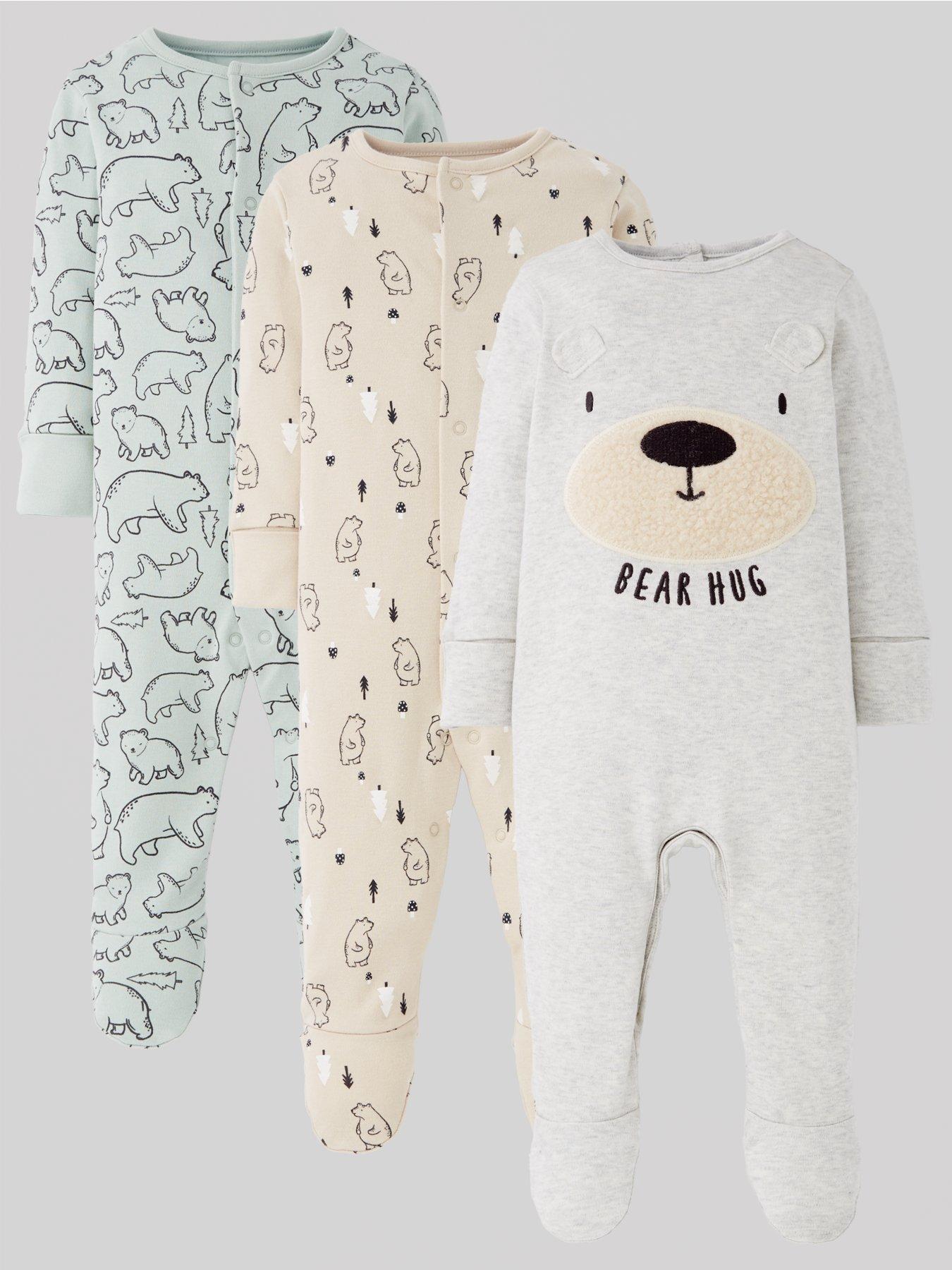 mini-v-by-very-boys-3-pack-bear-sleepsuit-multi