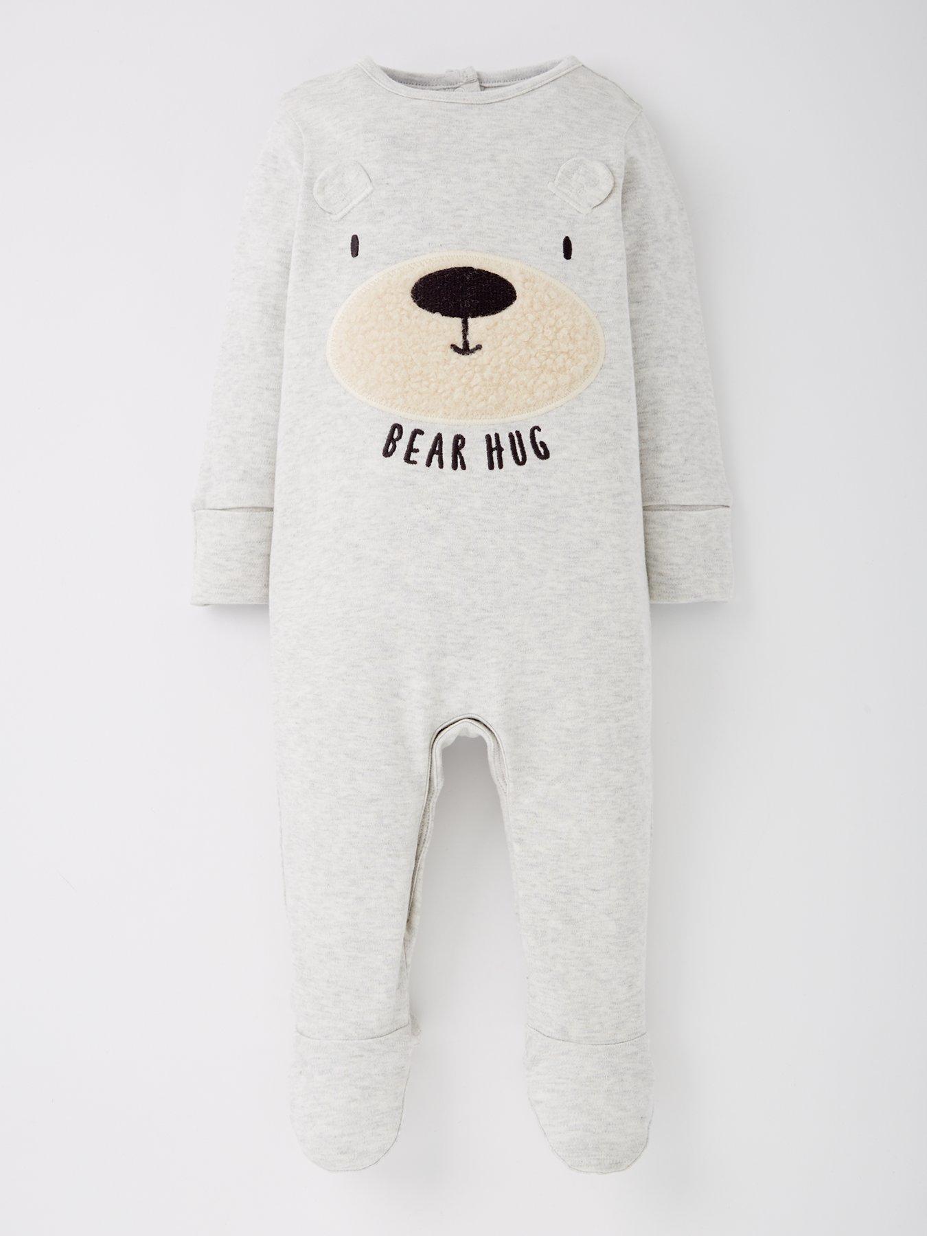 mini-v-by-very-boys-3-pack-bear-sleepsuitstillFront