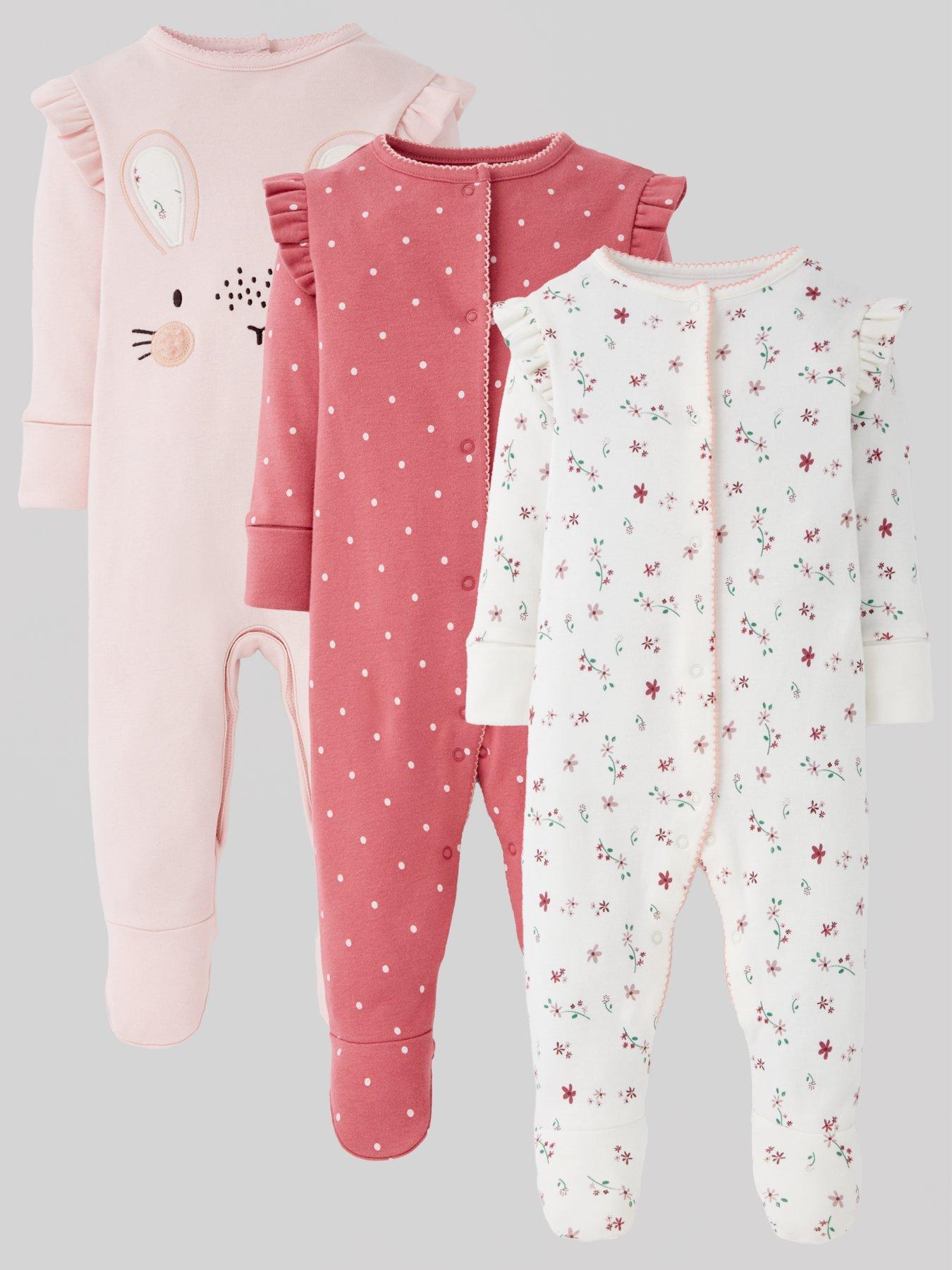 mini-v-by-very-girls-3-pack-bunny-sleepsuit-multi