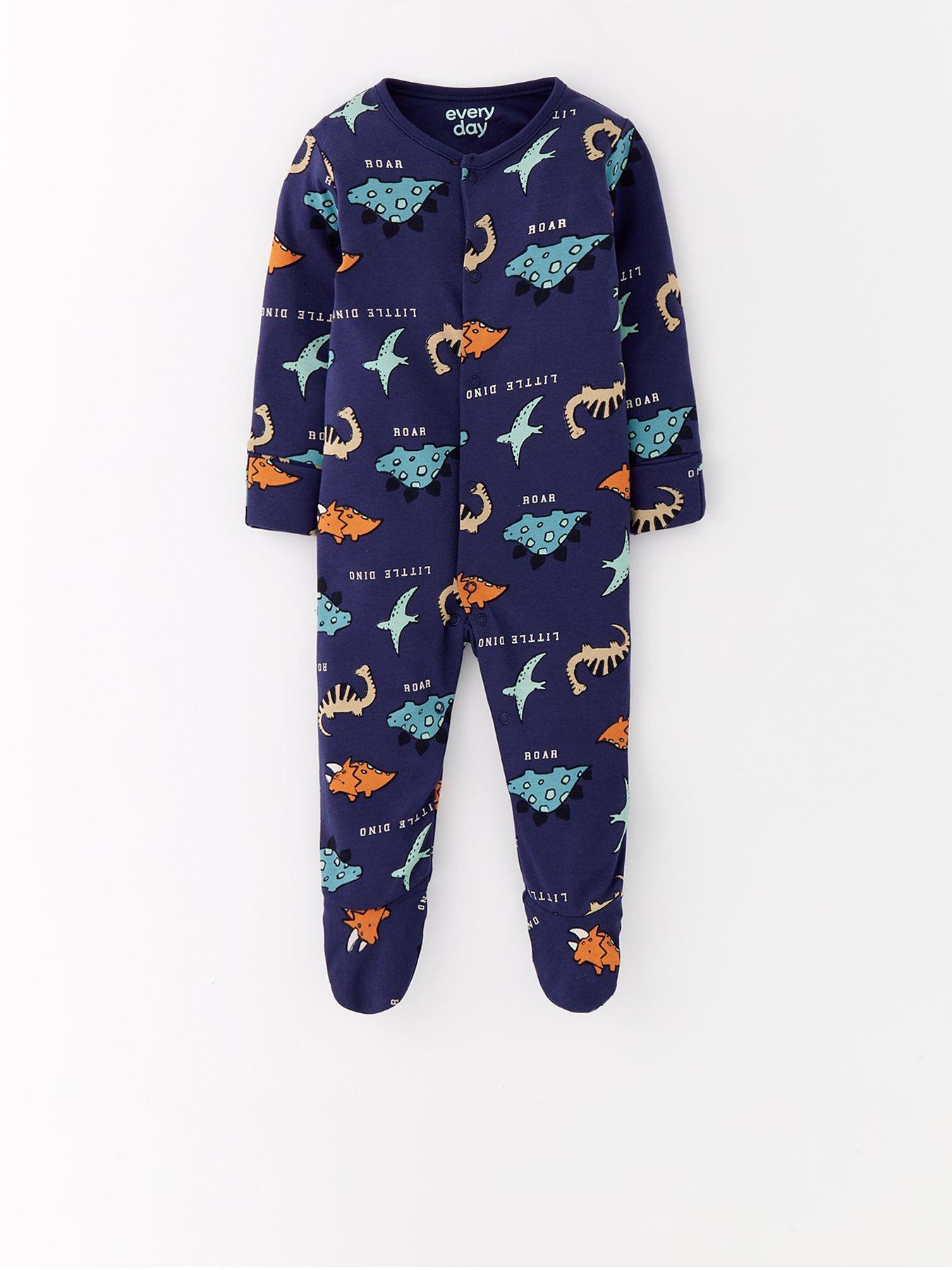 everyday-boys-dinosaur-sleepsuit-blue