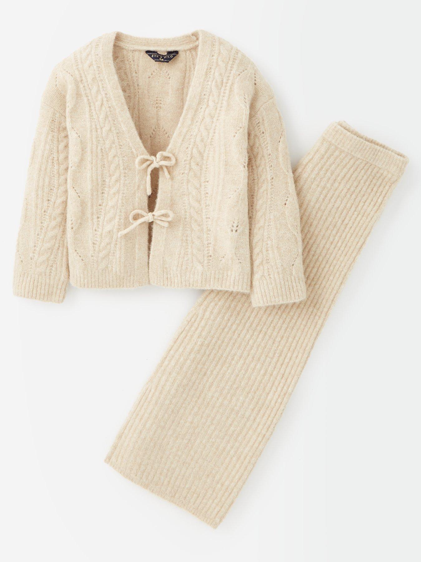 eve-and-milo-girls-knitted-cardigan-and-wide-leg-trouser-setfront