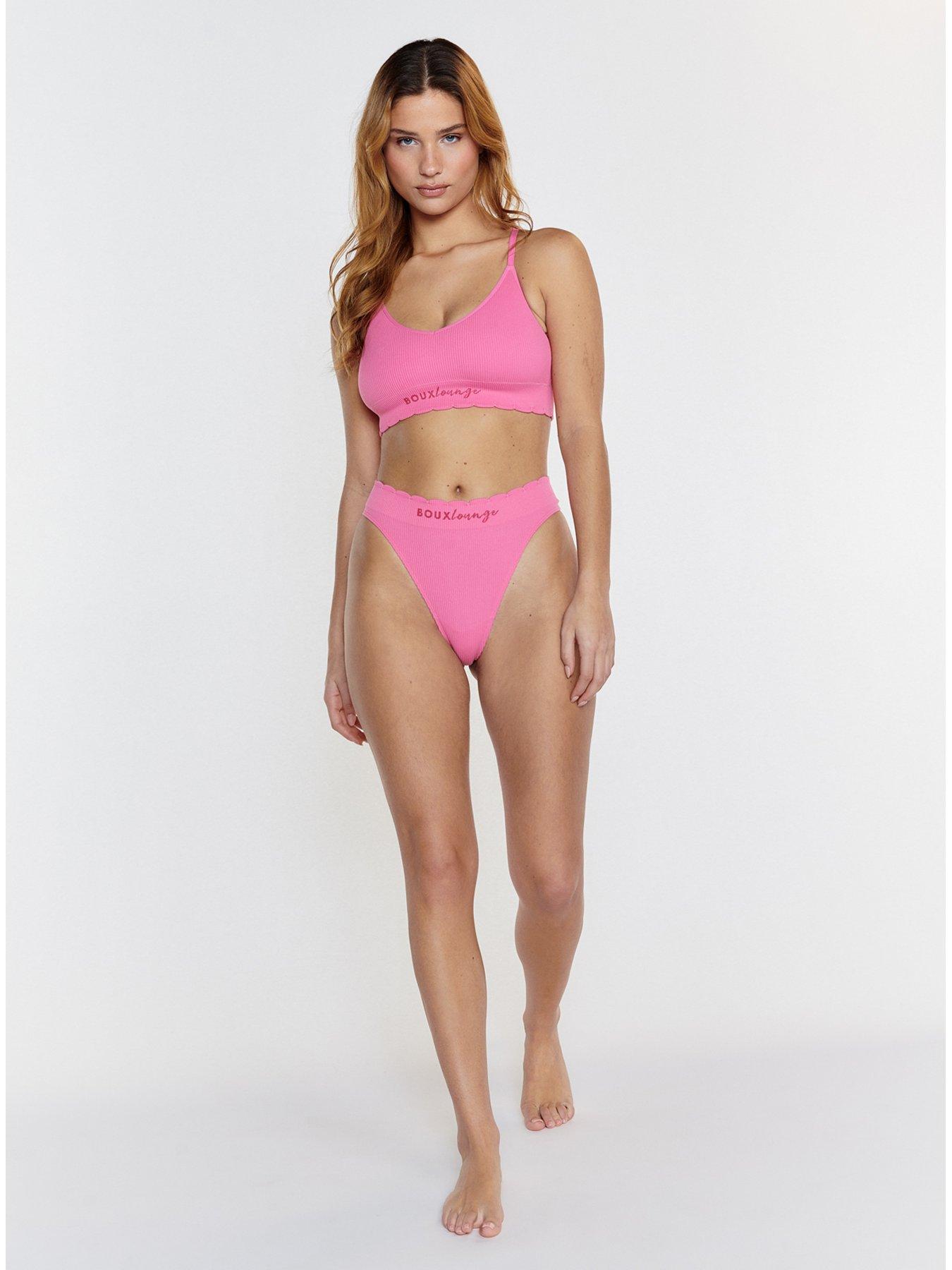 boux-avenue-boux-avenue-scallop-ribbed-cross-back-bralette-hot-pinkback