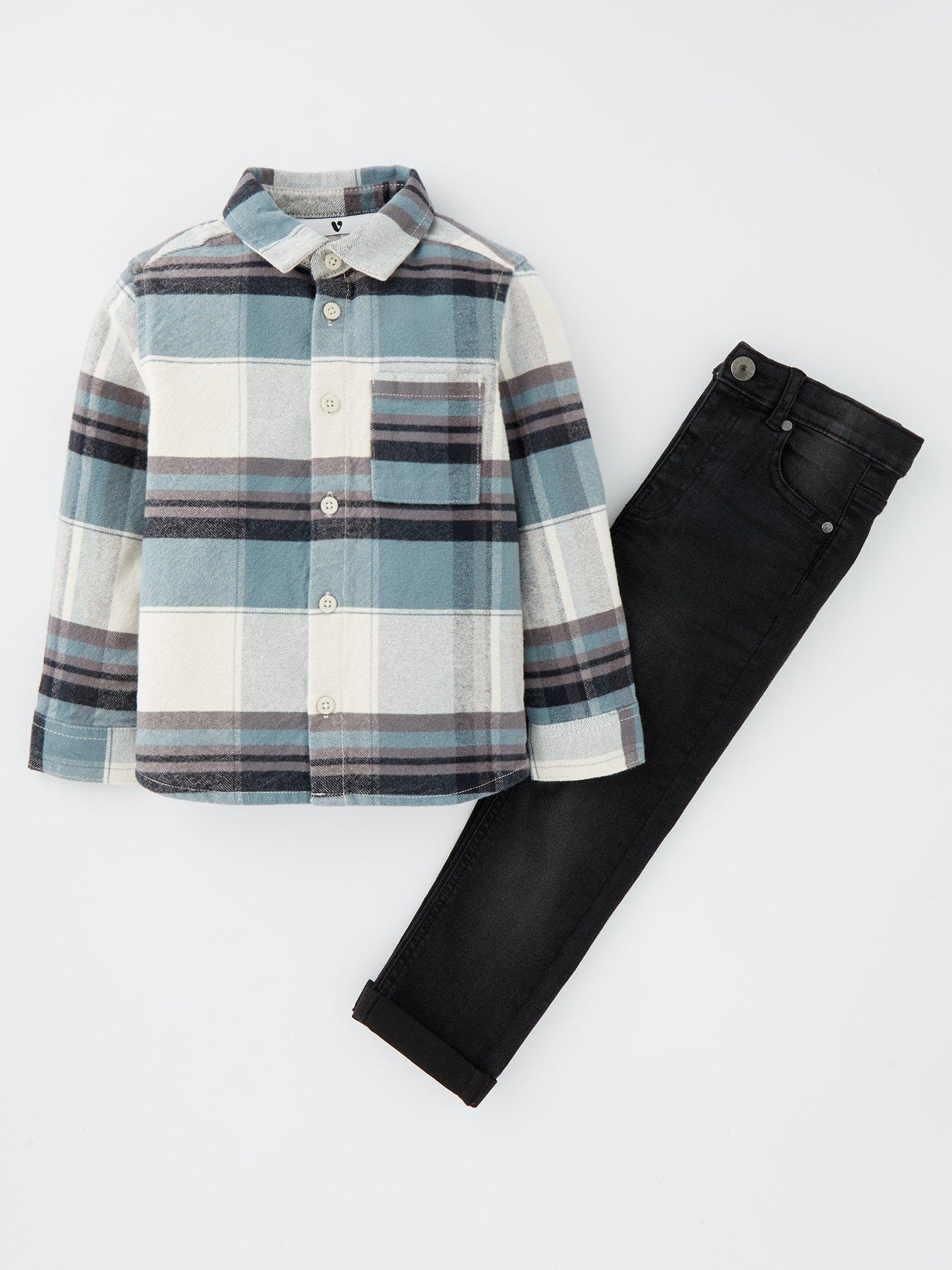 mini-v-by-very-mini-v-by-veryboys-check-shirt-and-jean-set-multi