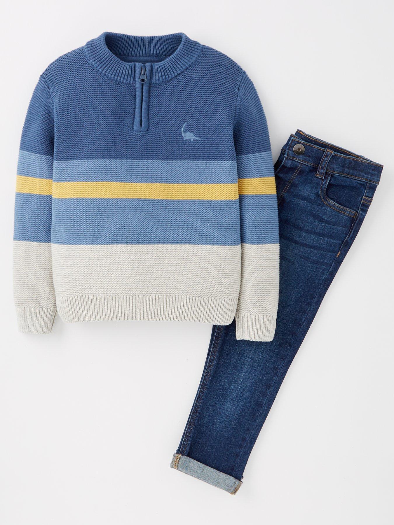 mini-v-by-very-mini-v-by-veryboys-stripe-knitted-jumper-amp-jean-set-multi