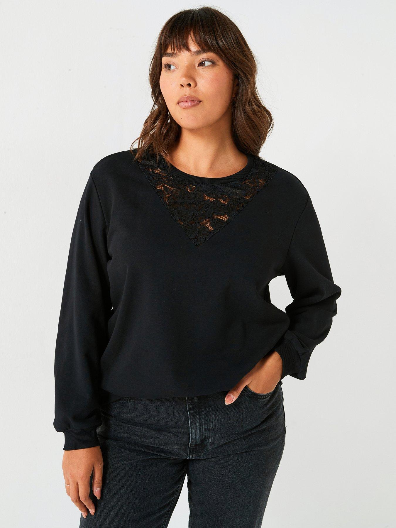 v-by-very-curve-lace-insert-longline-sweat-blackfront