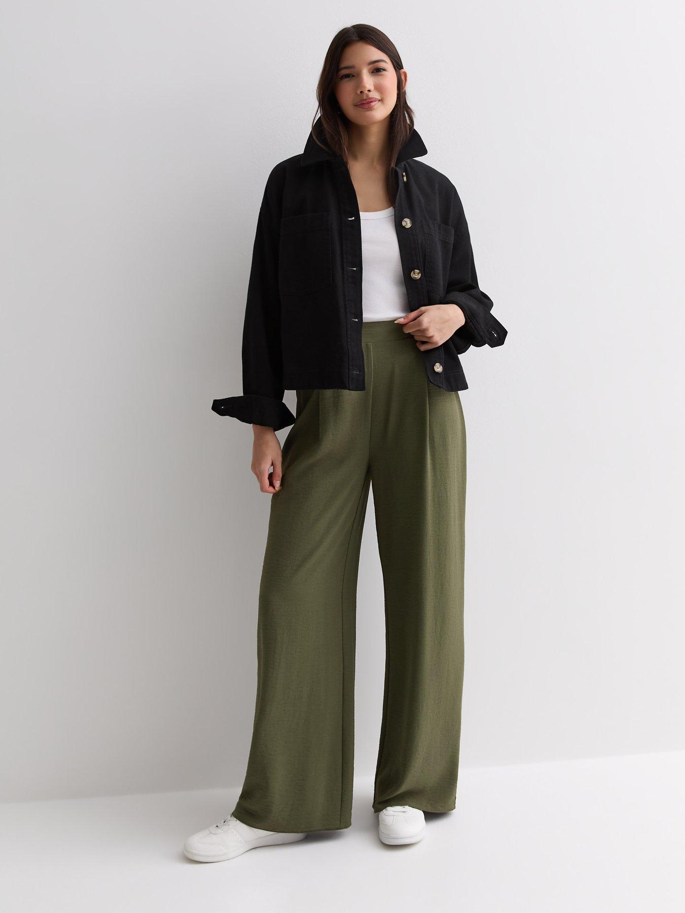 new-look-khaki-wide-leg-trousers