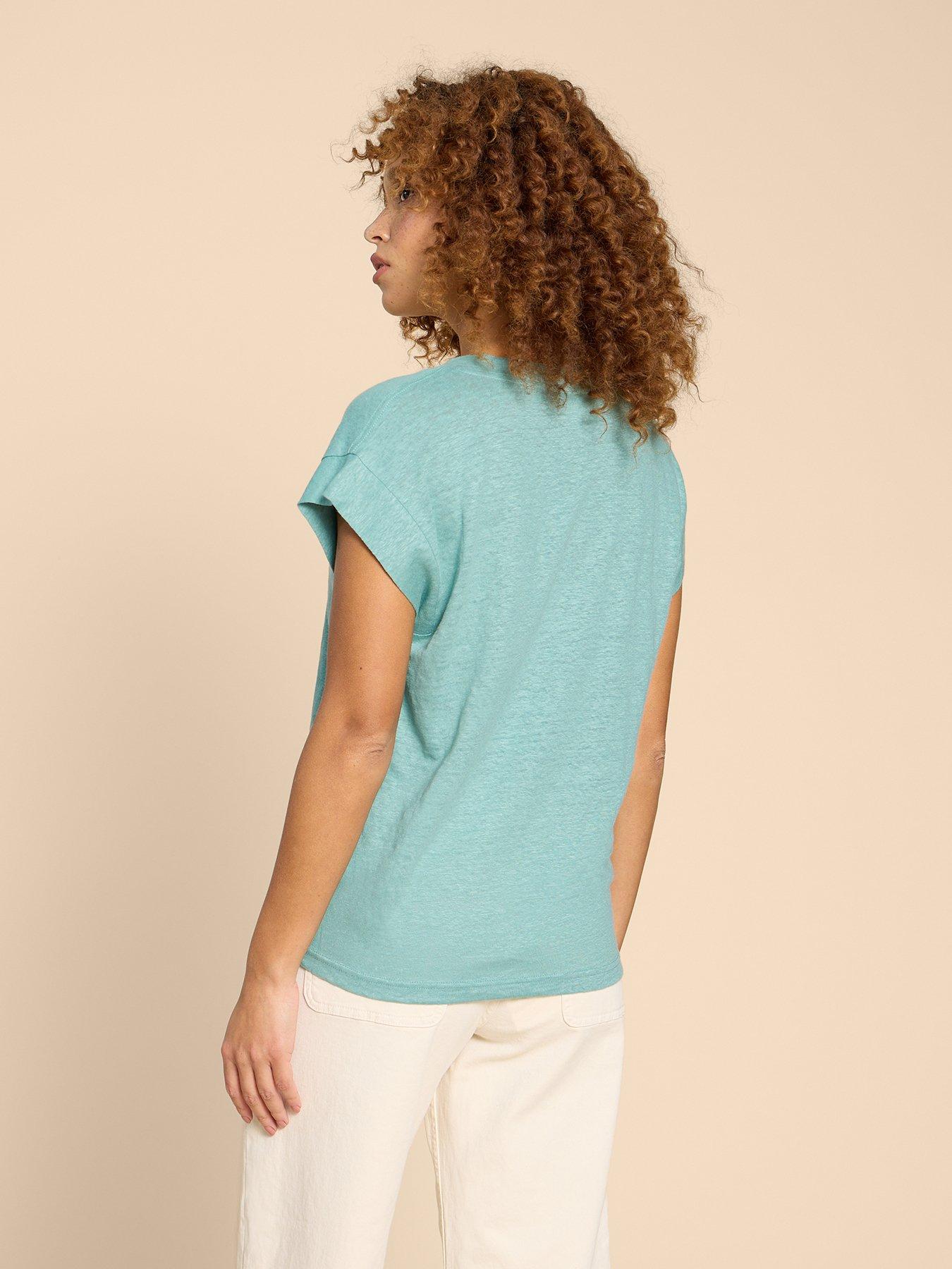 white-stuff-ivy-linen-v-neck-tee-bluestillFront