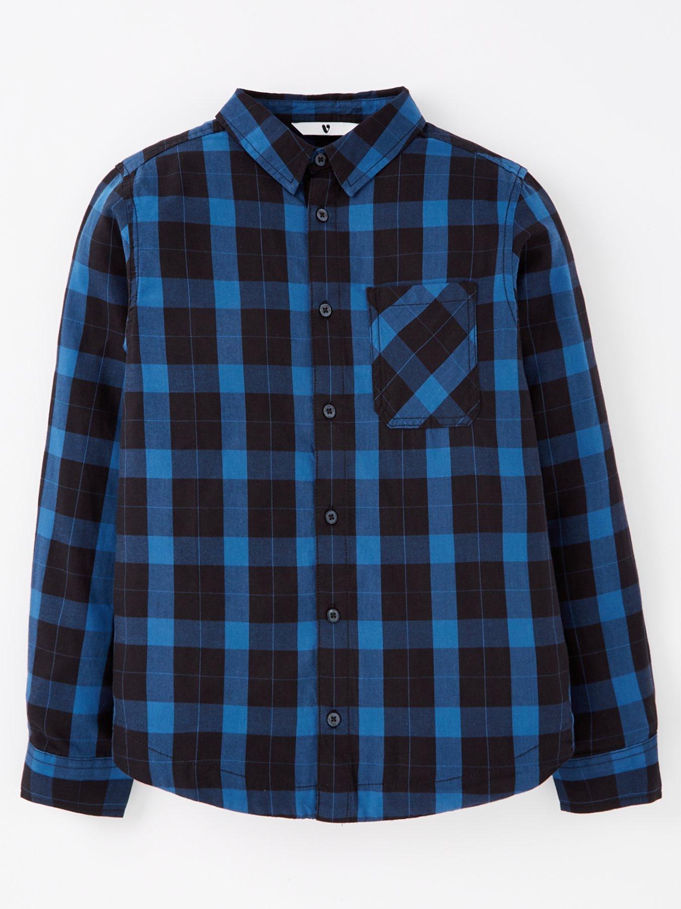 v-by-very-boys-blue-check-shirt-multi