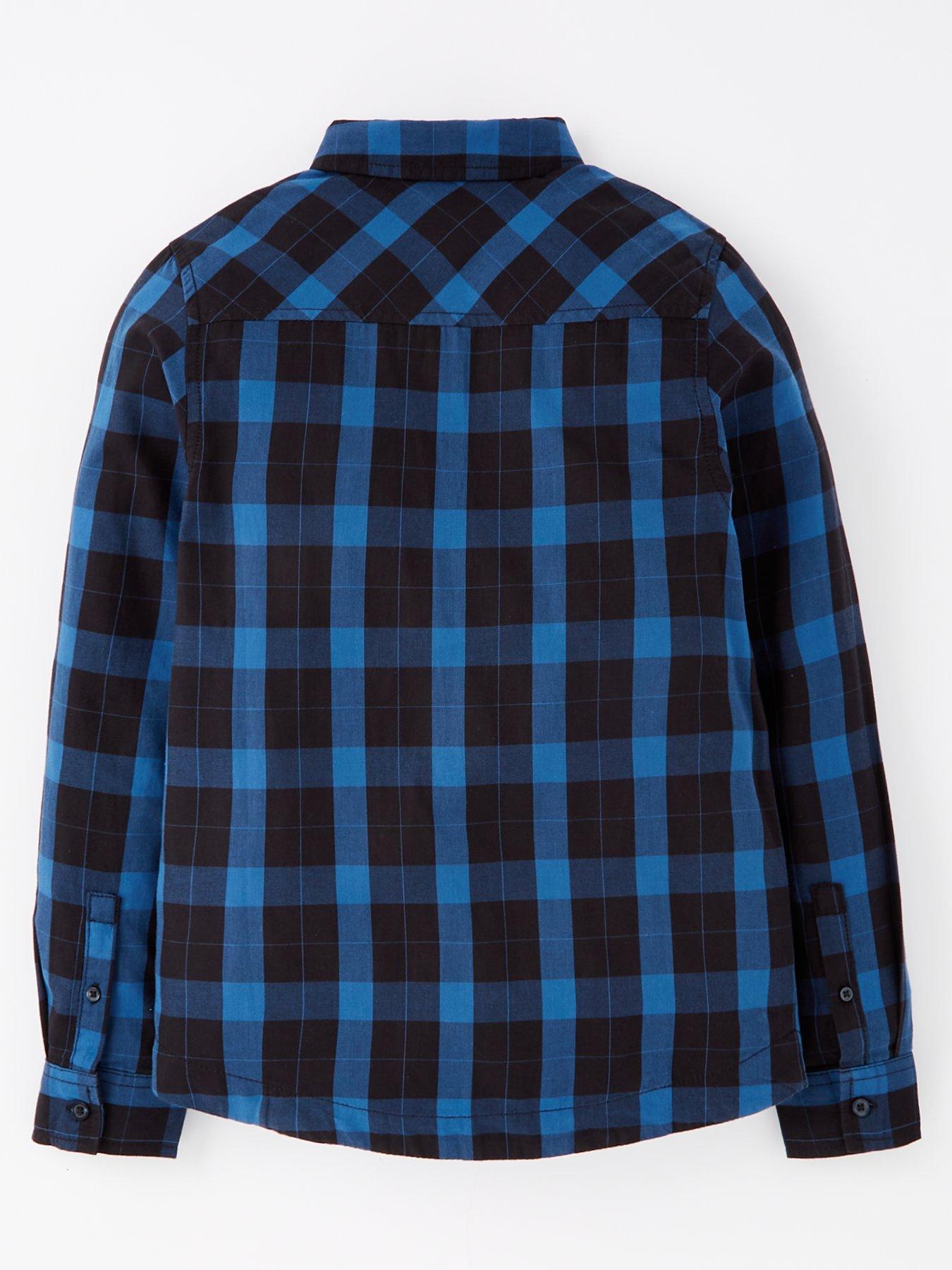 v-by-very-boys-blue-check-shirtback