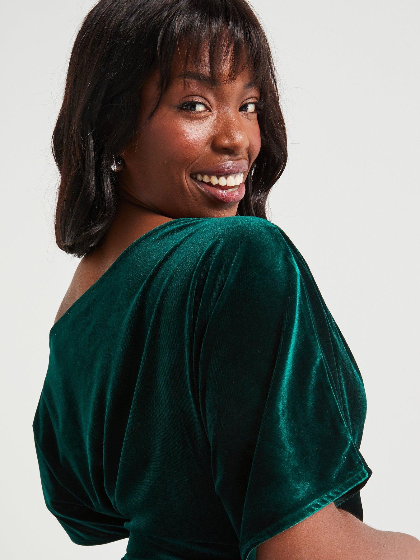 v-by-very-curve-off-the-shoulder-stretch-velvet-midi-dress-greenoutfit