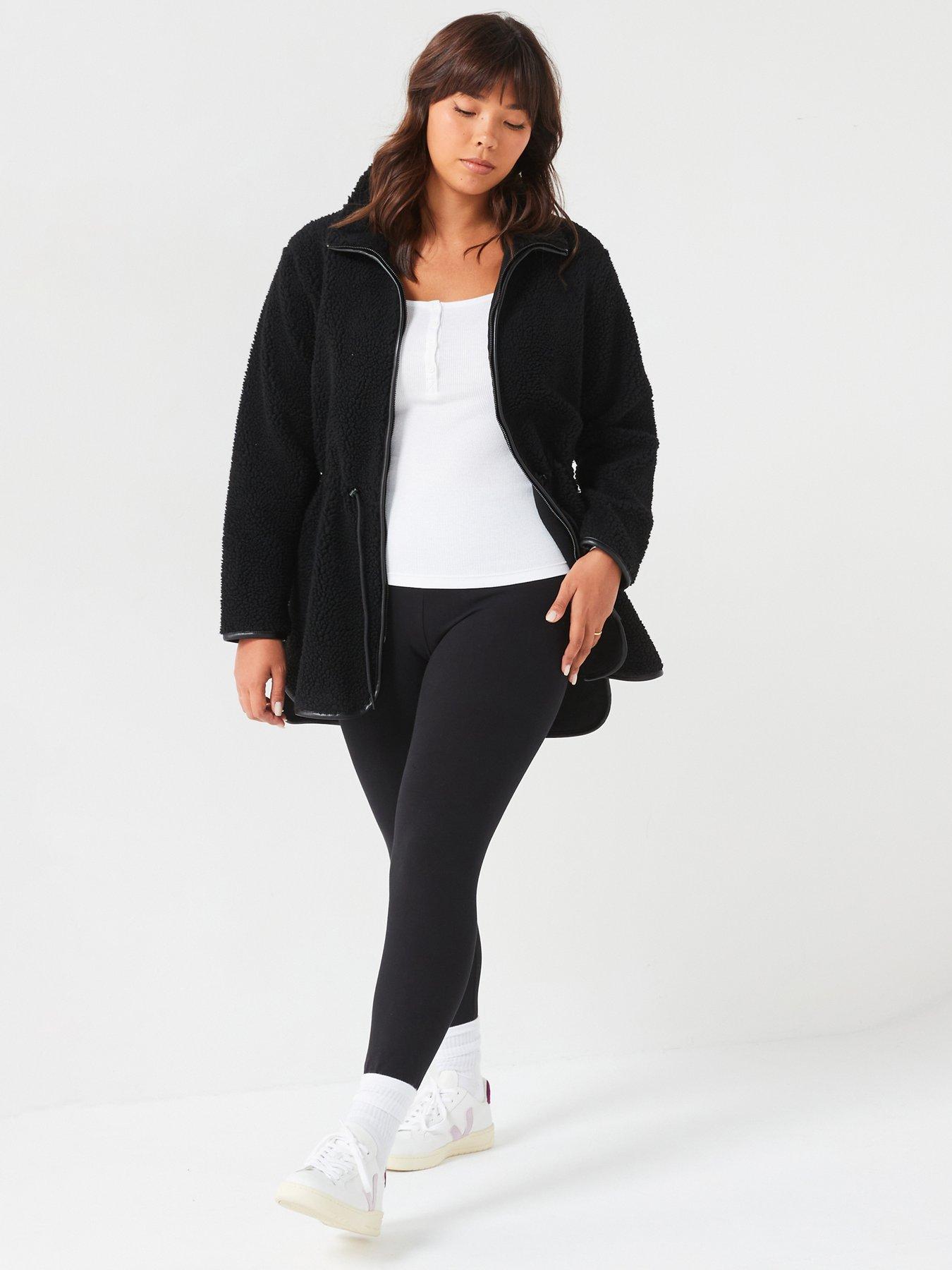 v-by-very-curve-zip-through-fleece-jacket-blackdetail