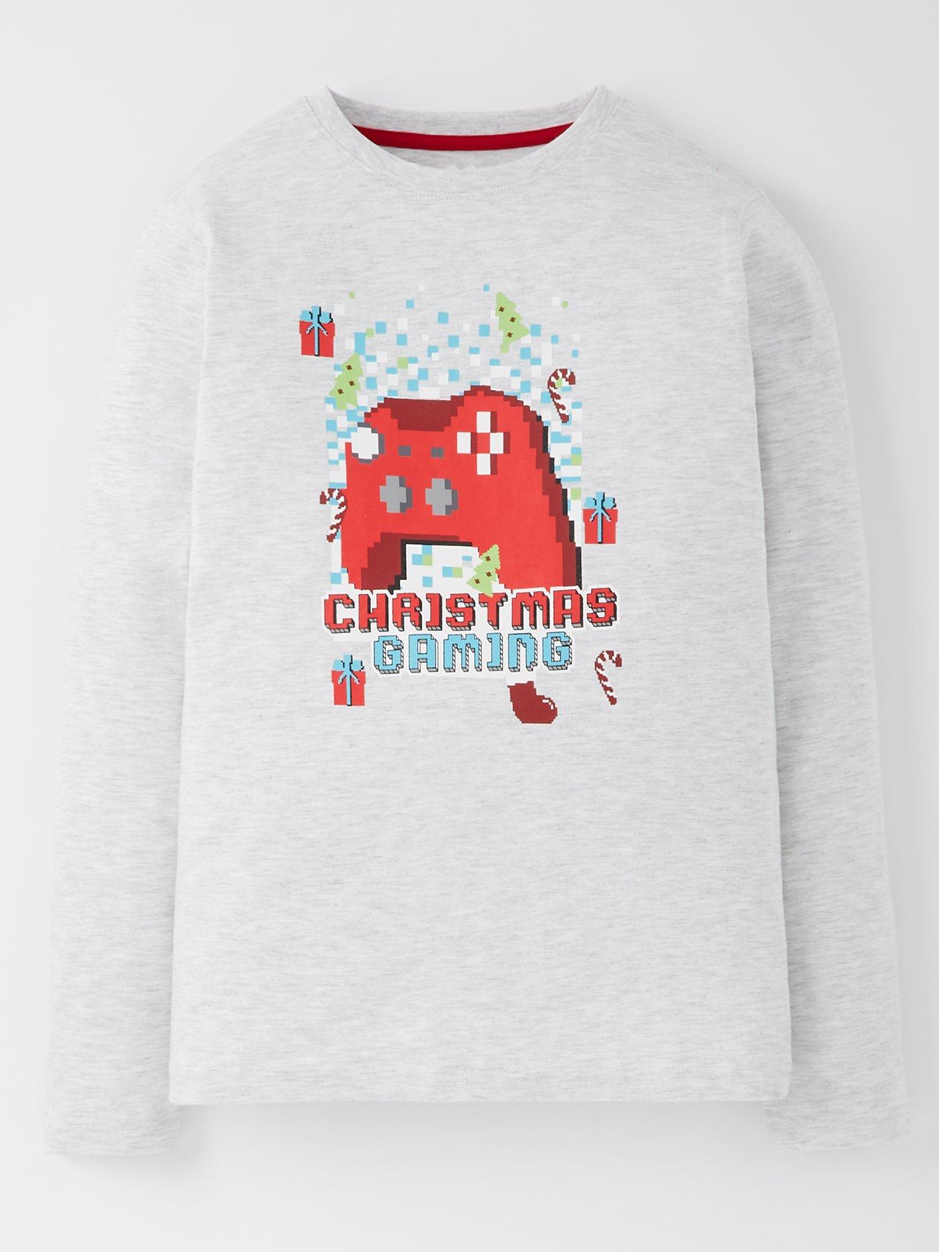 v-by-very-boys-longsleeve-gamer-christmas-t-shirt-grey