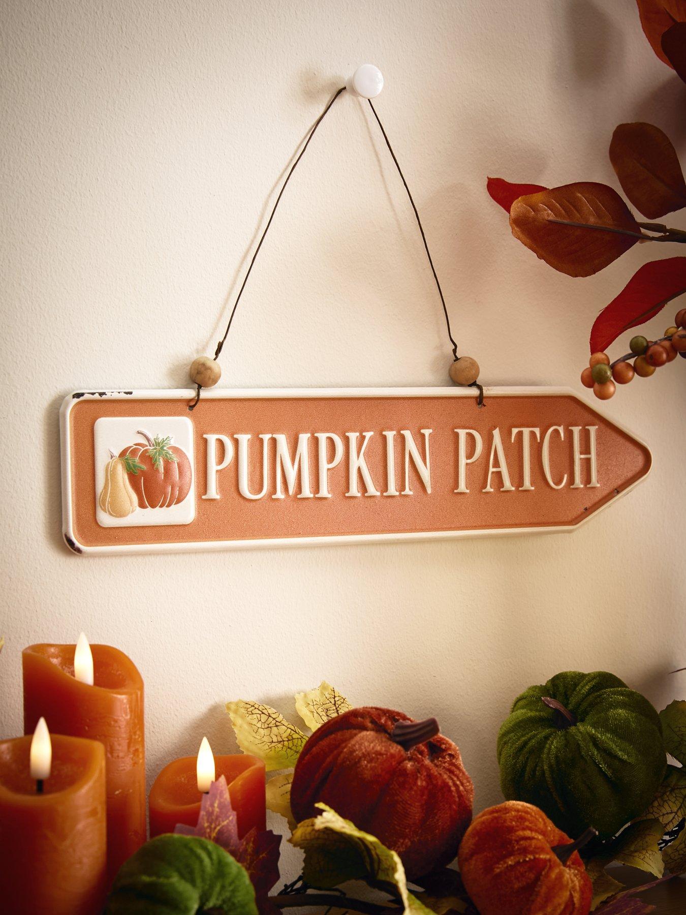 festive-metalnbsppumpkin-patch-sign-halloween-decoration