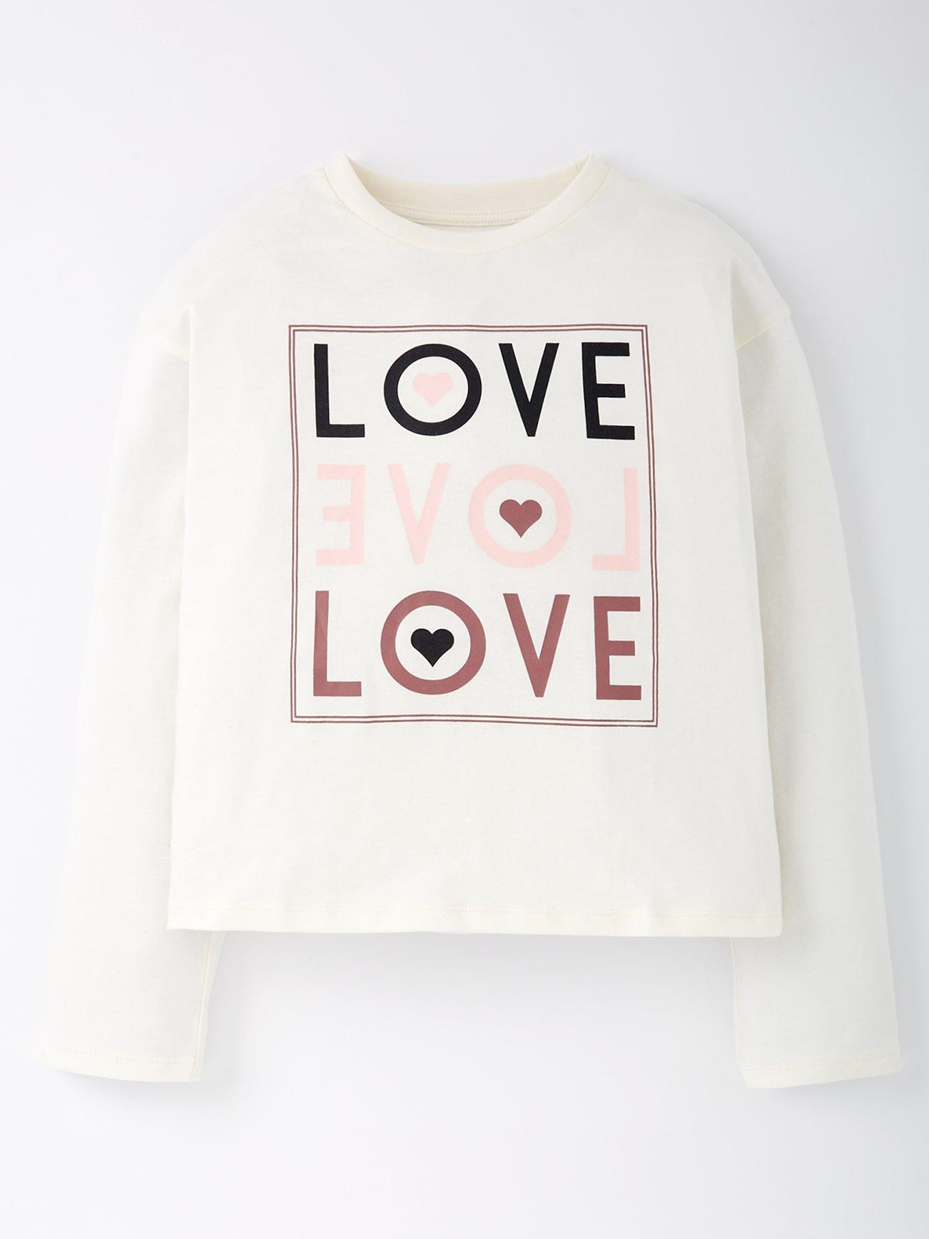 Image 1 of 4 of Everyday Girls Love Single T-shirt - Cream
