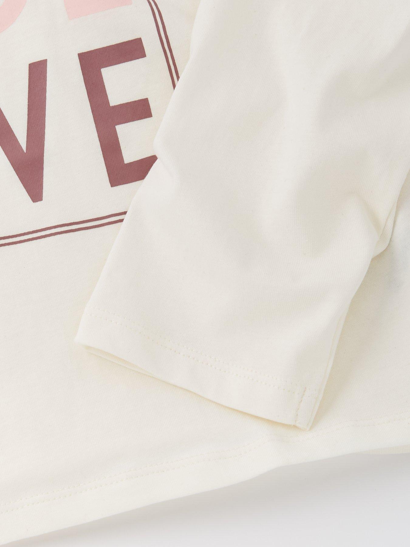 Image 4 of 4 of Everyday Girls Love Single T-shirt - Cream