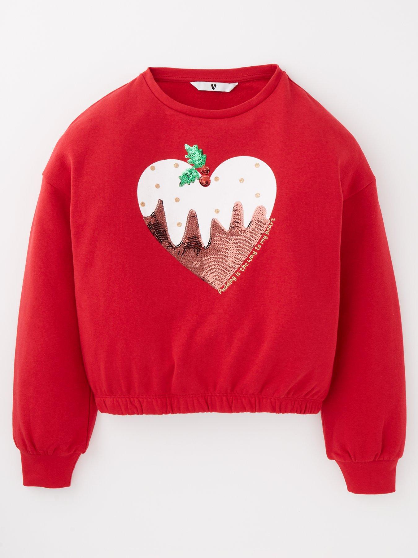 v-by-very-girls-christmas-heart-pudding-sweatshirt-red