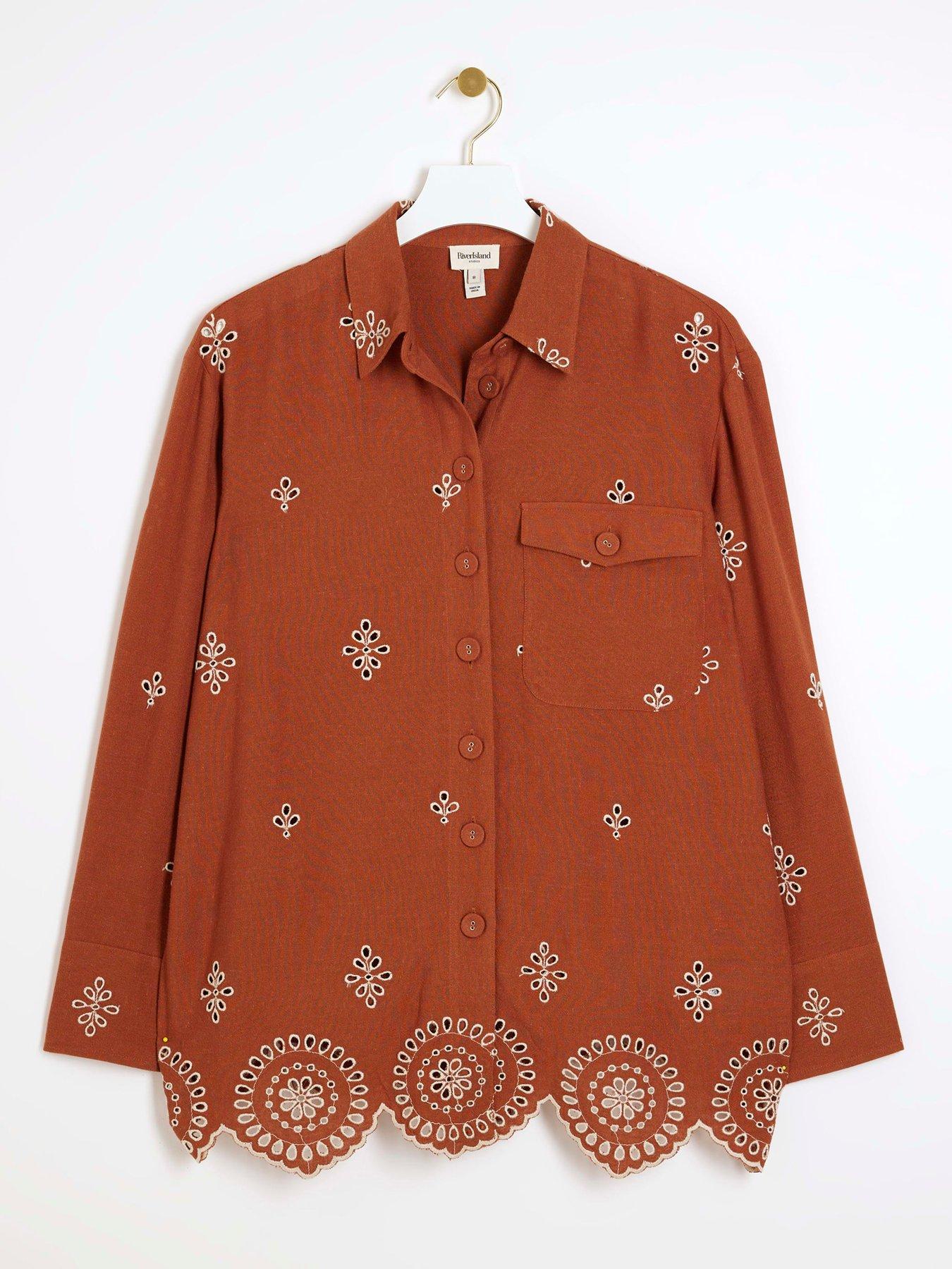 river-island-broderie-linen-shirt-rust-orangedetail