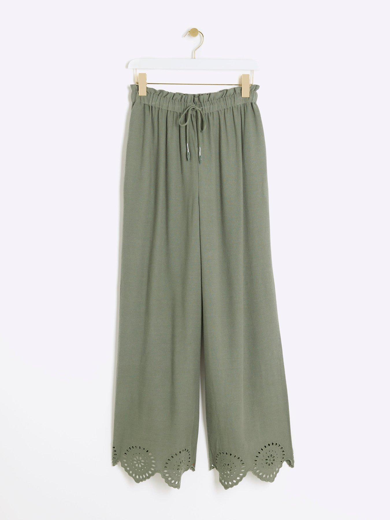 river-island-linen-broderie-trouser-khakidetail