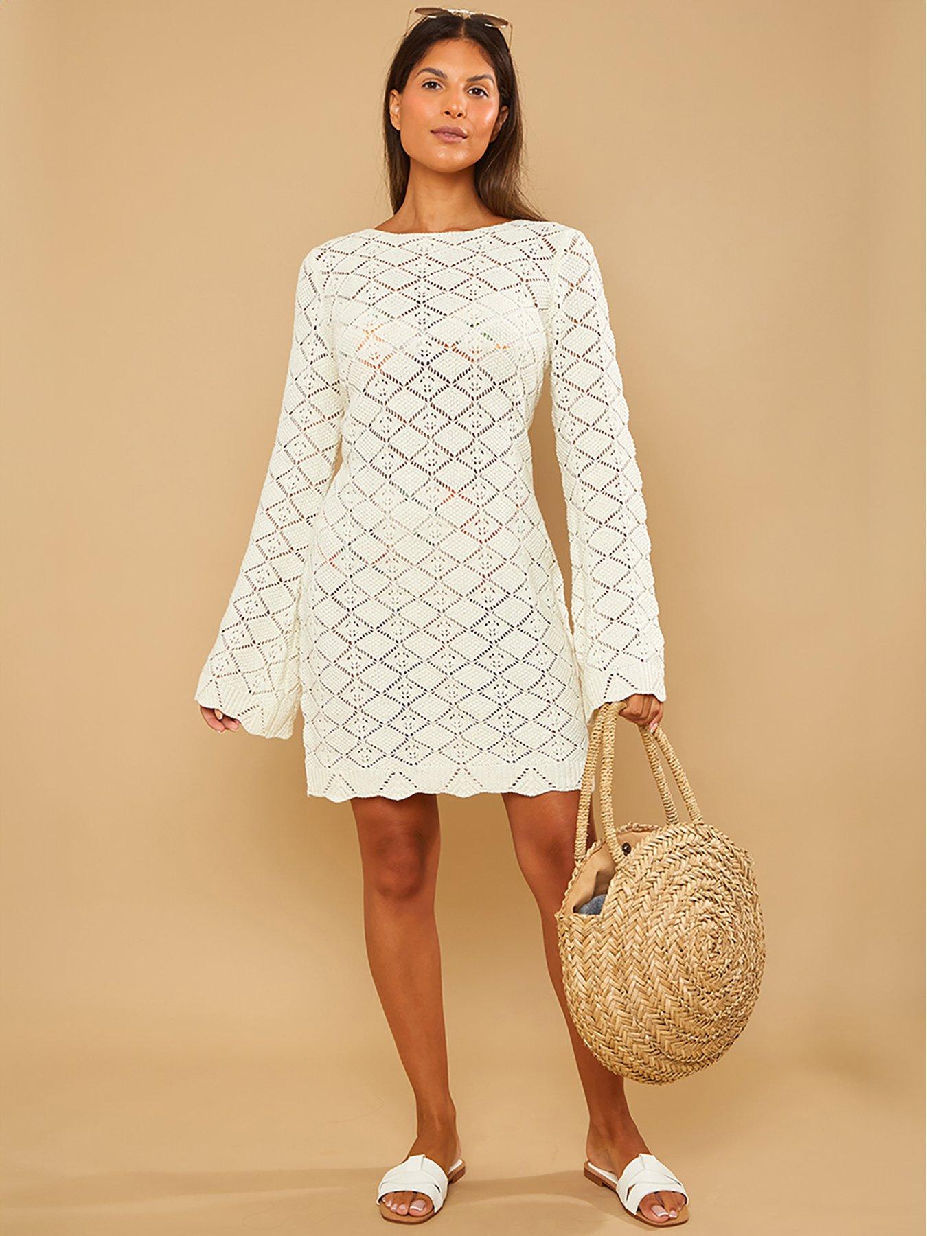 in-the-style-stacey-solomon-crochet-knit-mini-dress-creamback