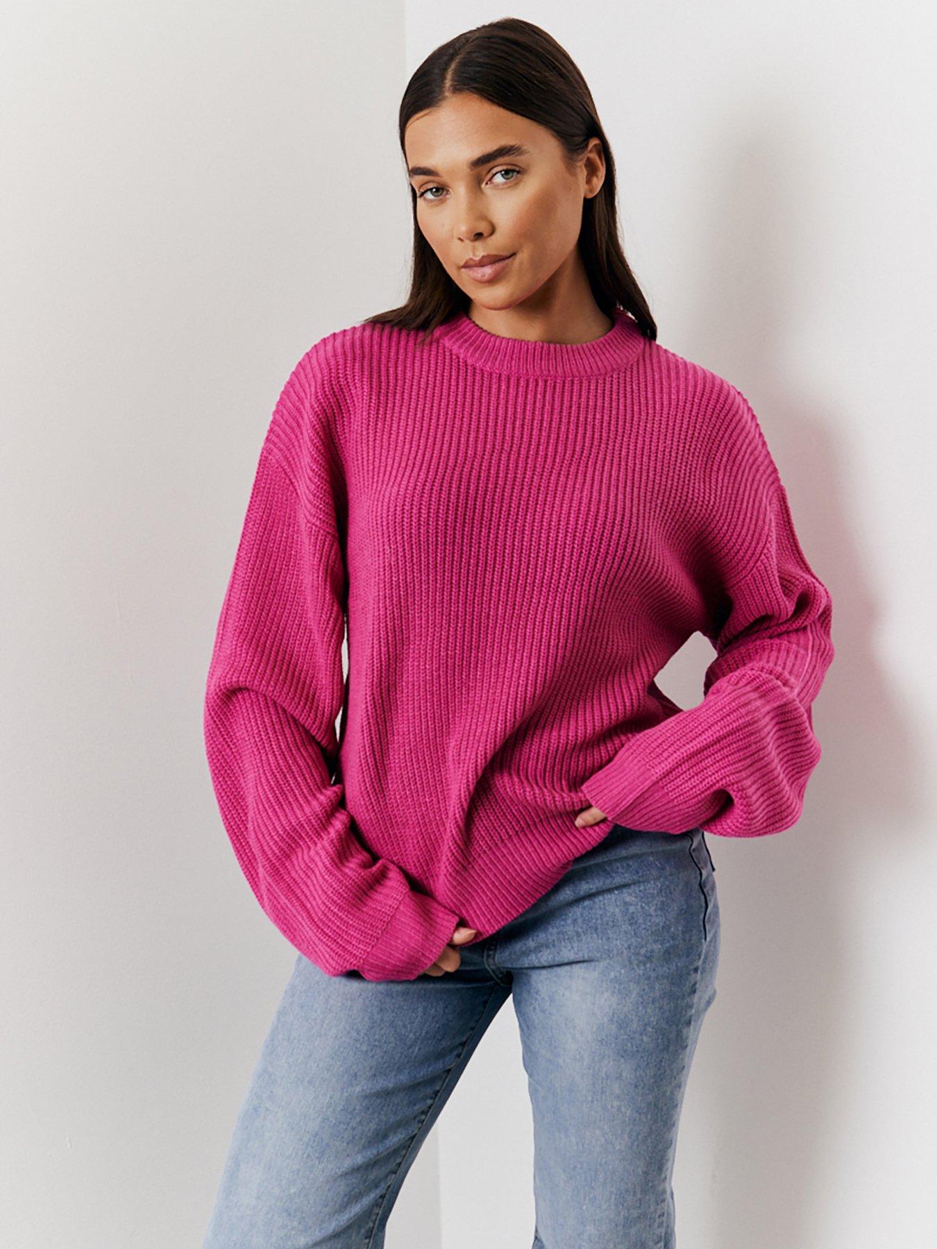 in-the-style-berry-crew-neck-knit-jumper