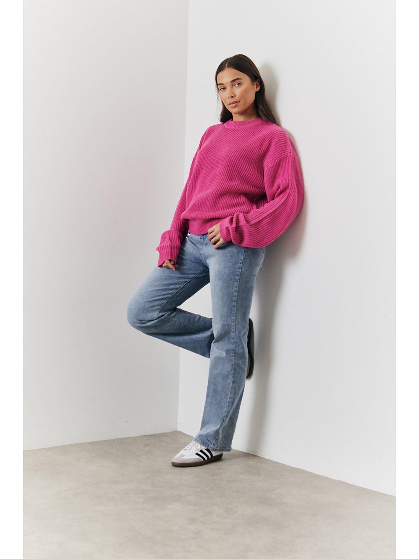 in-the-style-berry-crew-neck-knit-jumperback