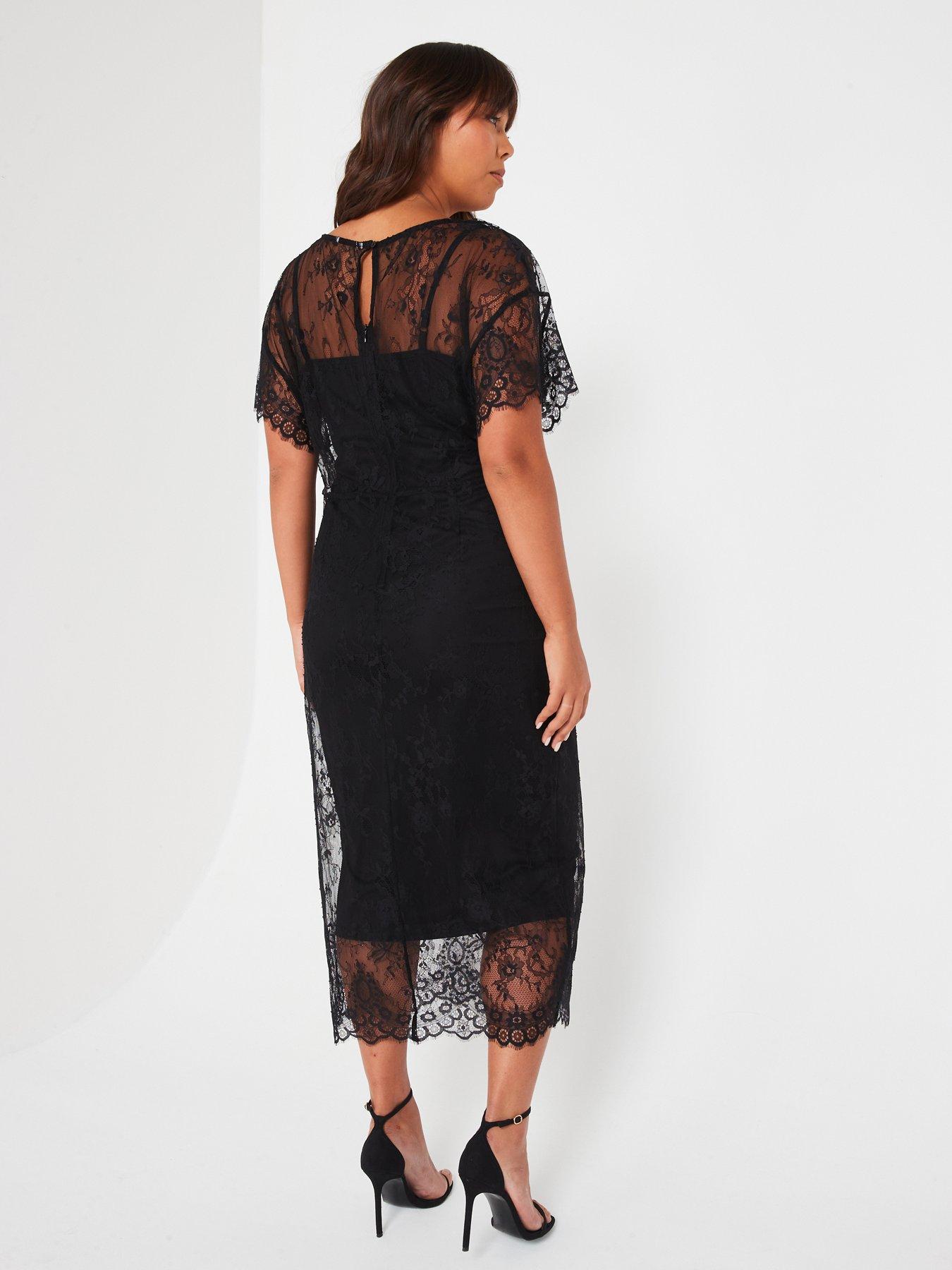 v-by-very-curve-batwing-sleeve-lace-midi-dress-blackstillFront