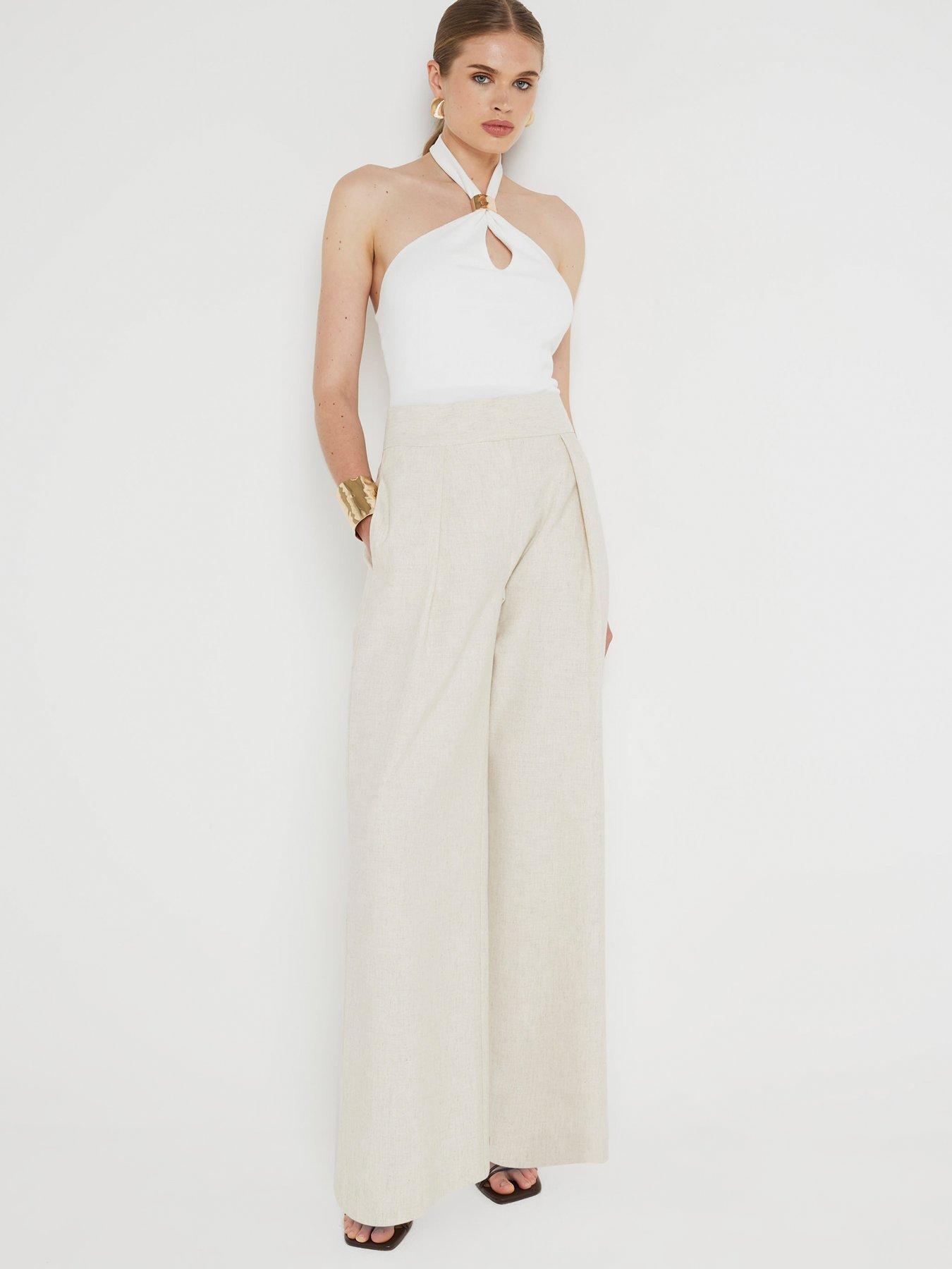 river-island-pleated-wide-leg-trouser-light-beige