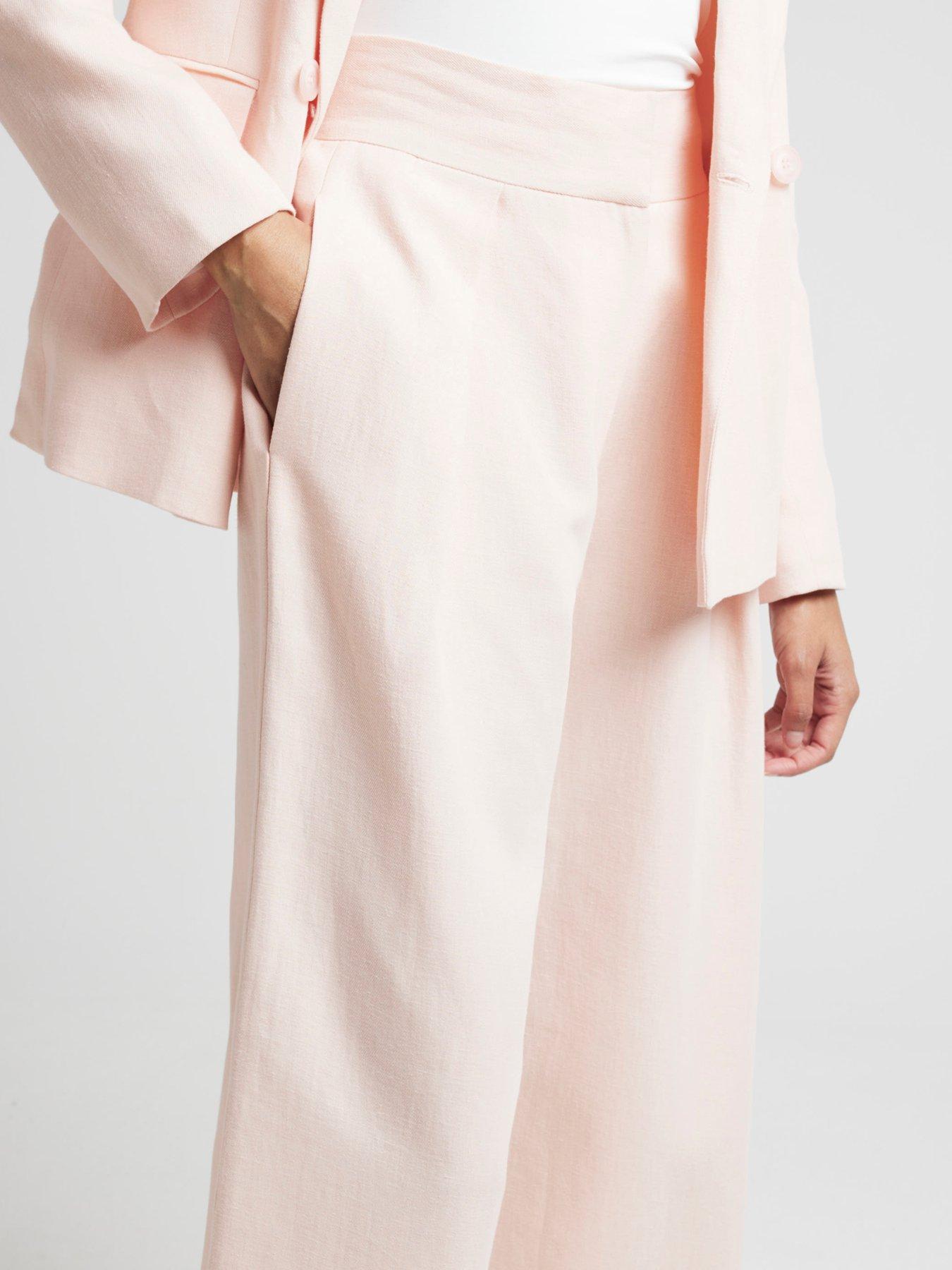 river-island-wide-leg-pleated-trouser-medium-pinkdetail