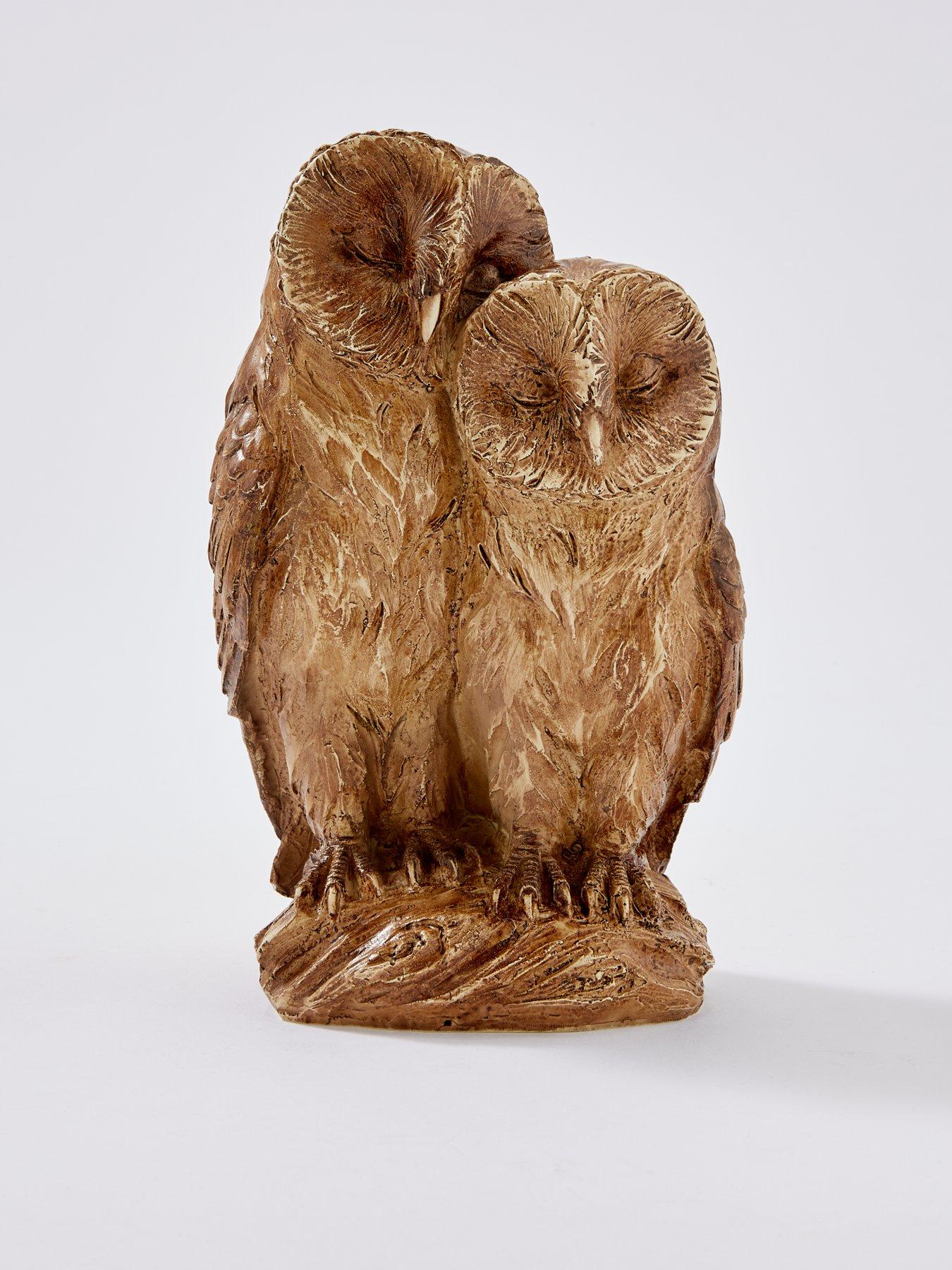 festive-20-cm-carved-woodnbspeffect-owls-christmas-decorationstillFront