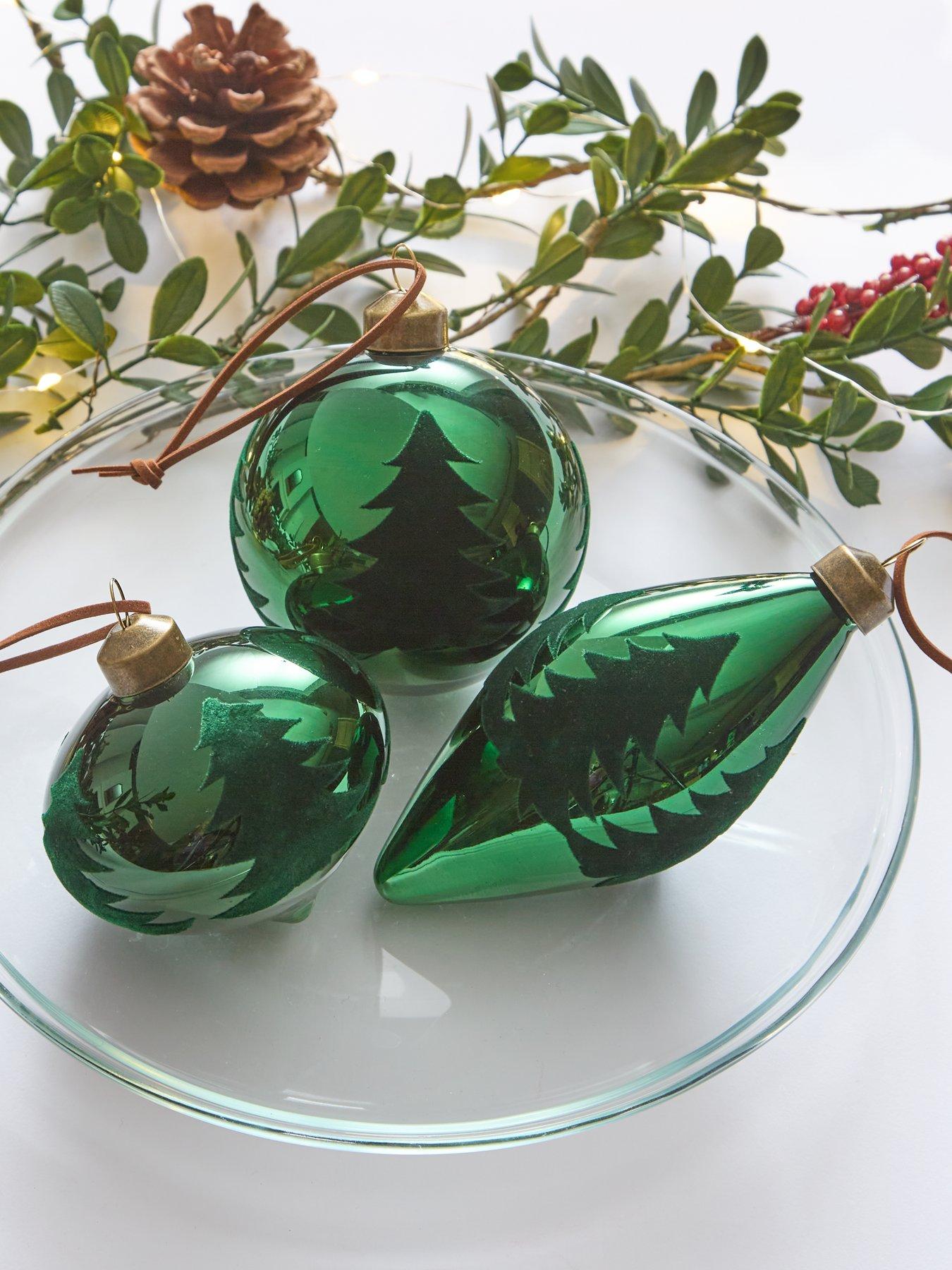 festive-set-of-3-flocked-green-glass-baublesback