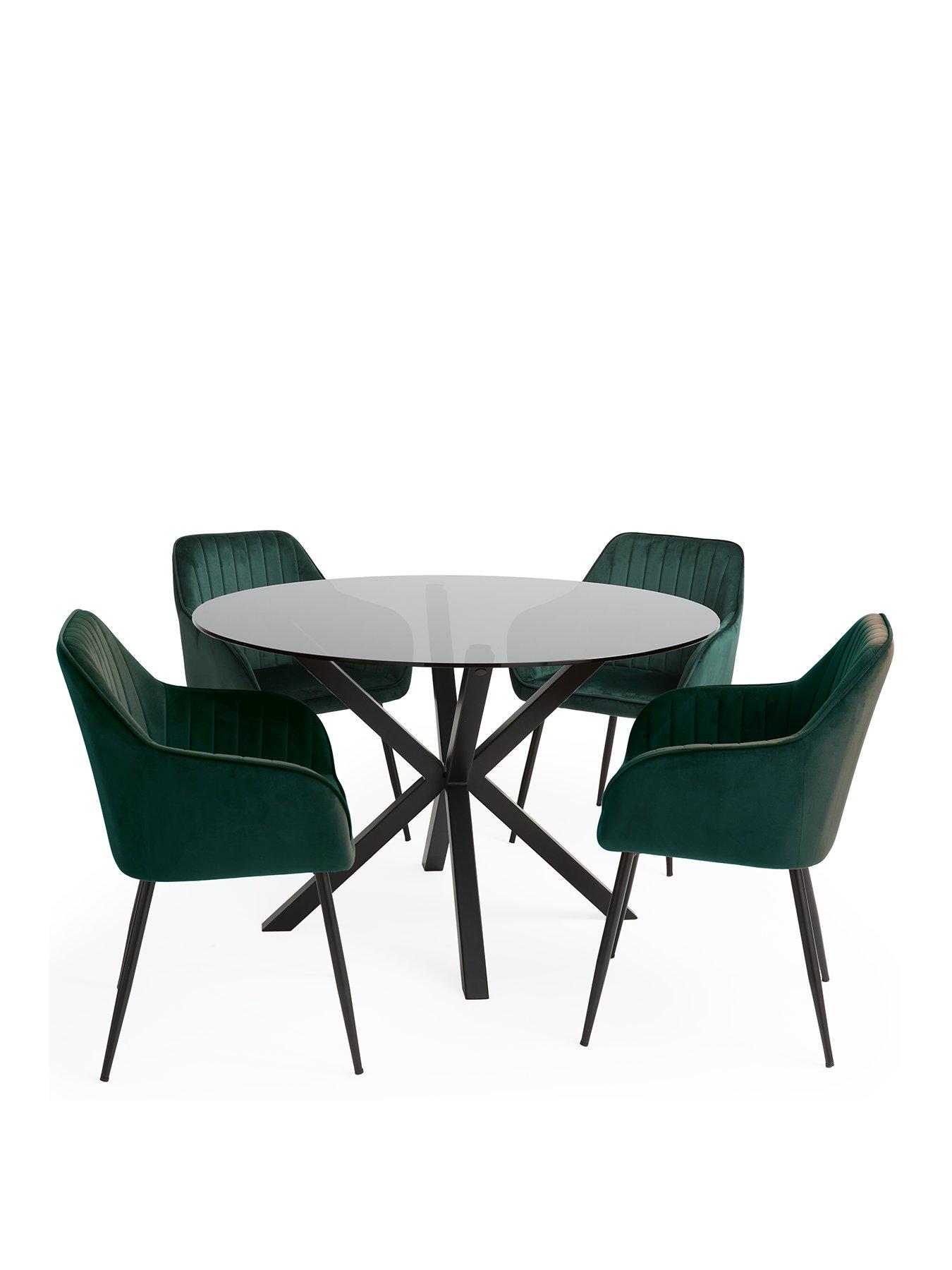 very-home-chopstick-120-cm-round-dining-table-4-alisha-chairs-blackgreenstillFront