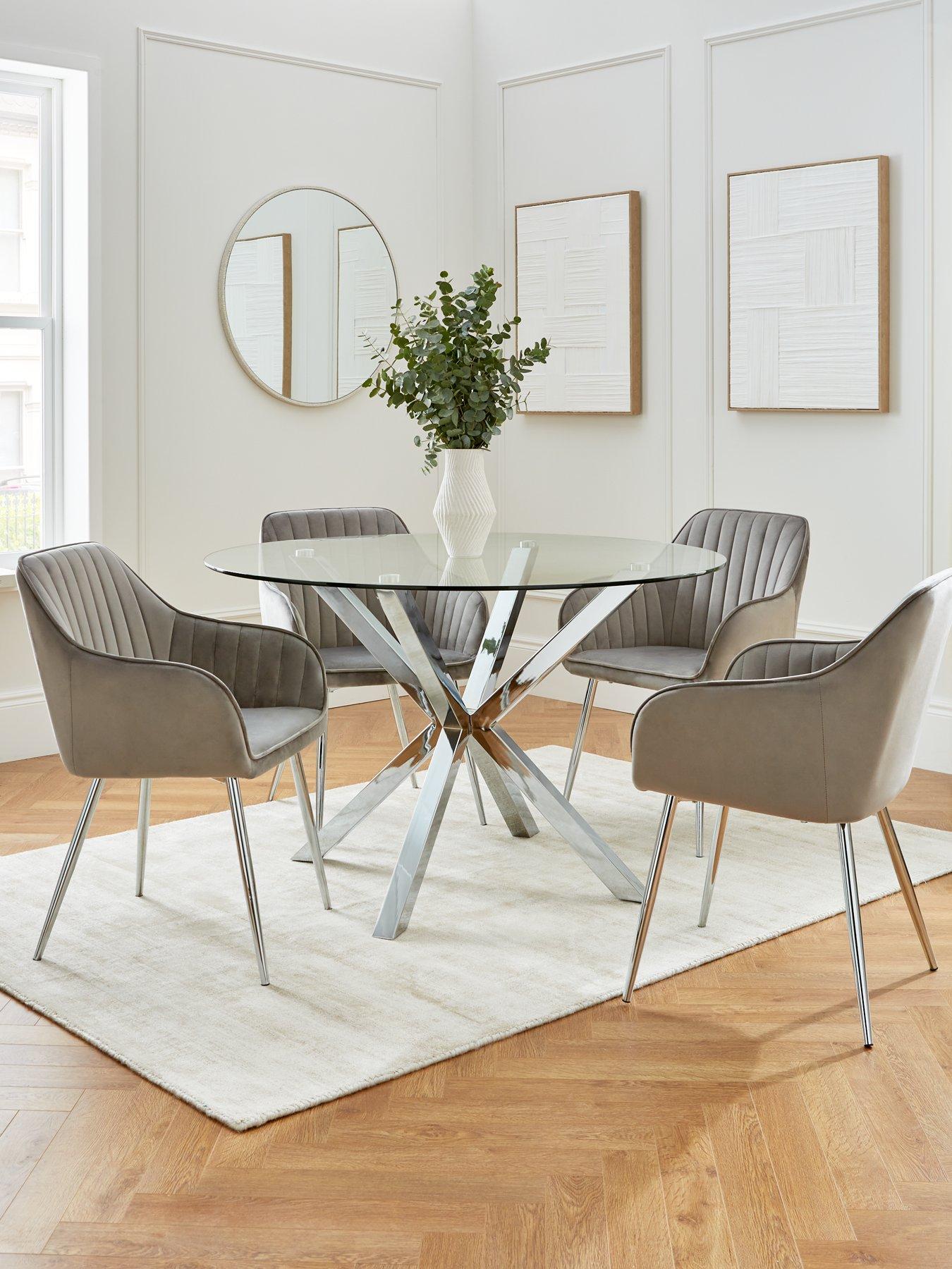 very-home-chopstick-120-cm-round-dining-table-plus-4-alisha-chairs-chromegrey