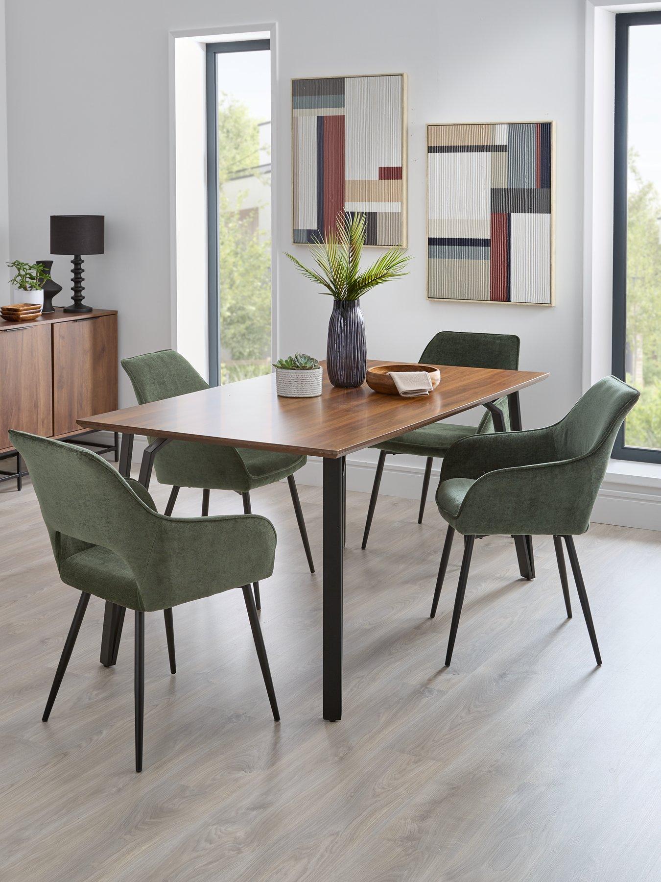 very-home-sheldon-160-cm-dining-table-4-fabric-sheldon-chairs-brownblackgreen